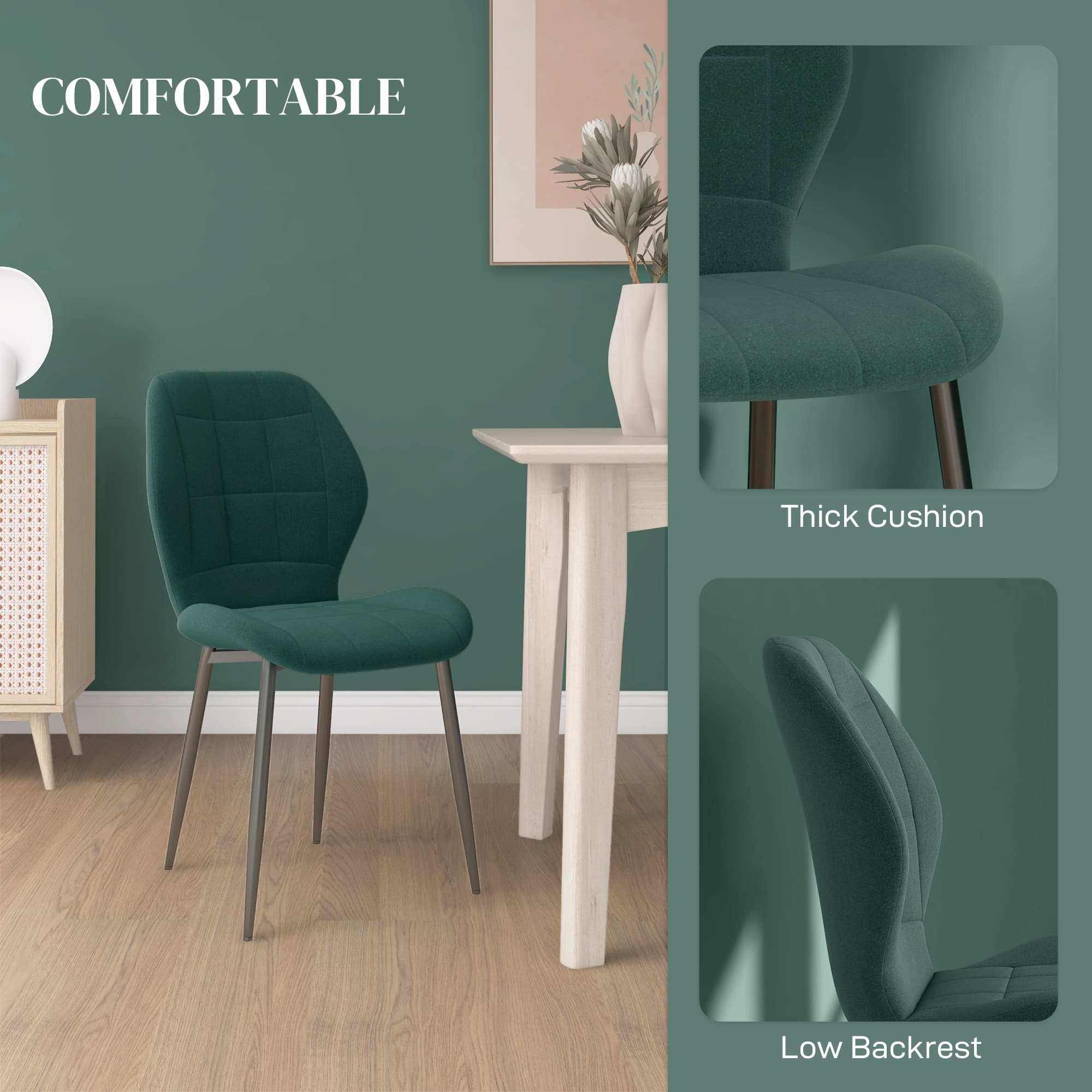 Transform Your Dining Space with Green Flannel Tub Chairs - image 5
