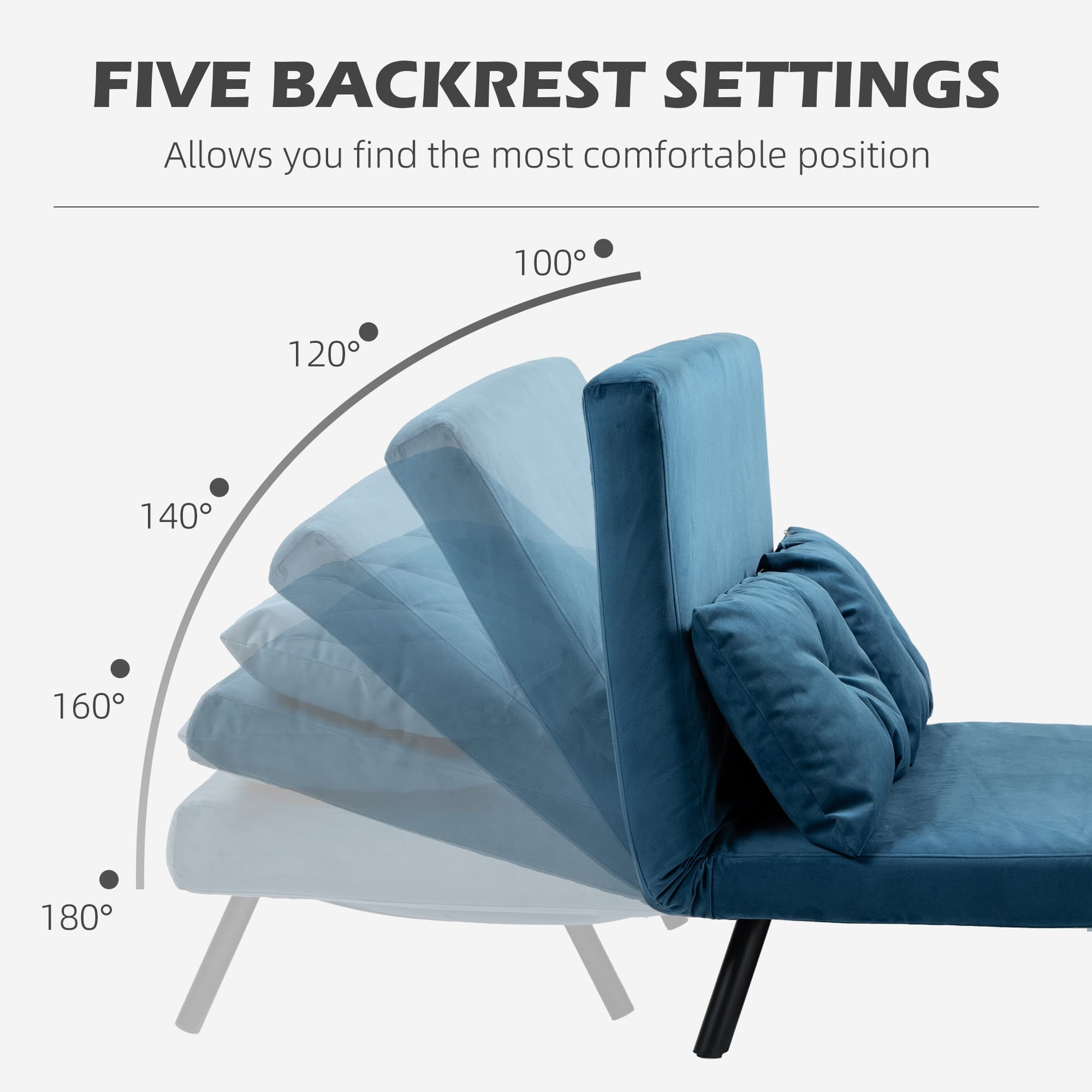 Transform Your Space with the 4-in-1 Velvet Double Sofa Bed - image 4