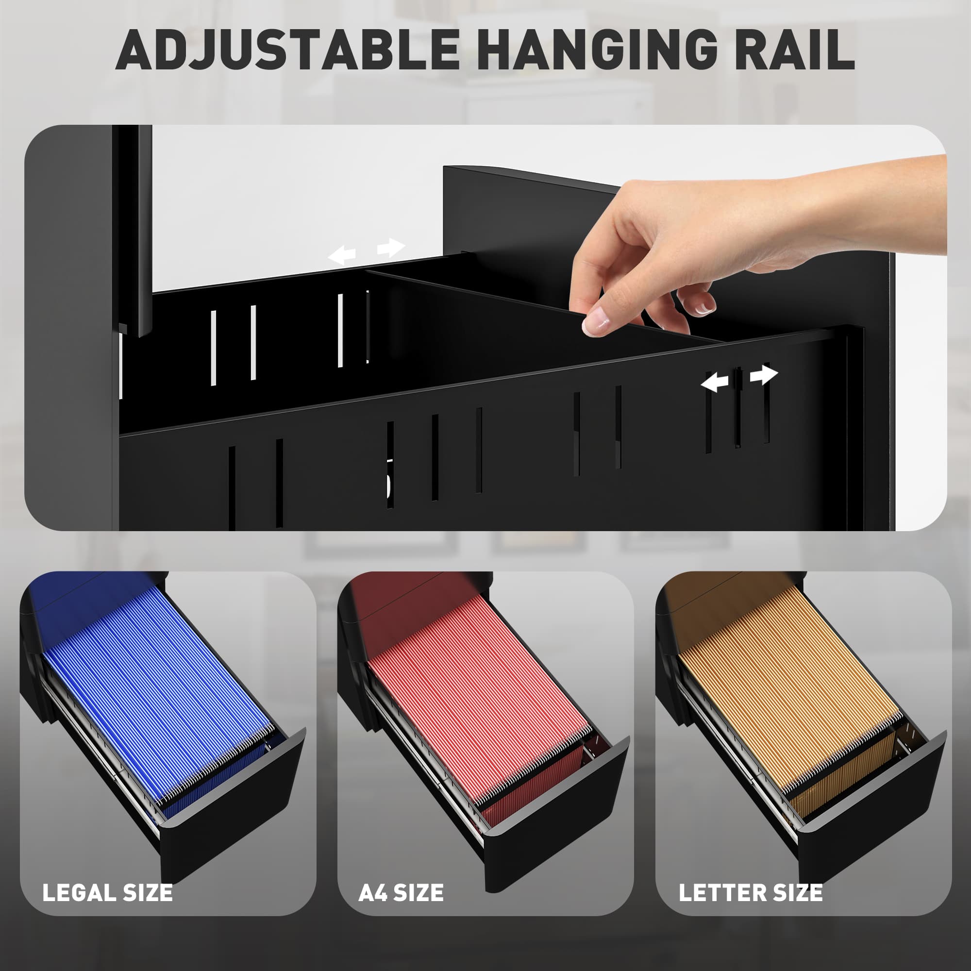 Secure Your Workspace with the Vinsetto 3-Drawer Steel Cabinet - image 5