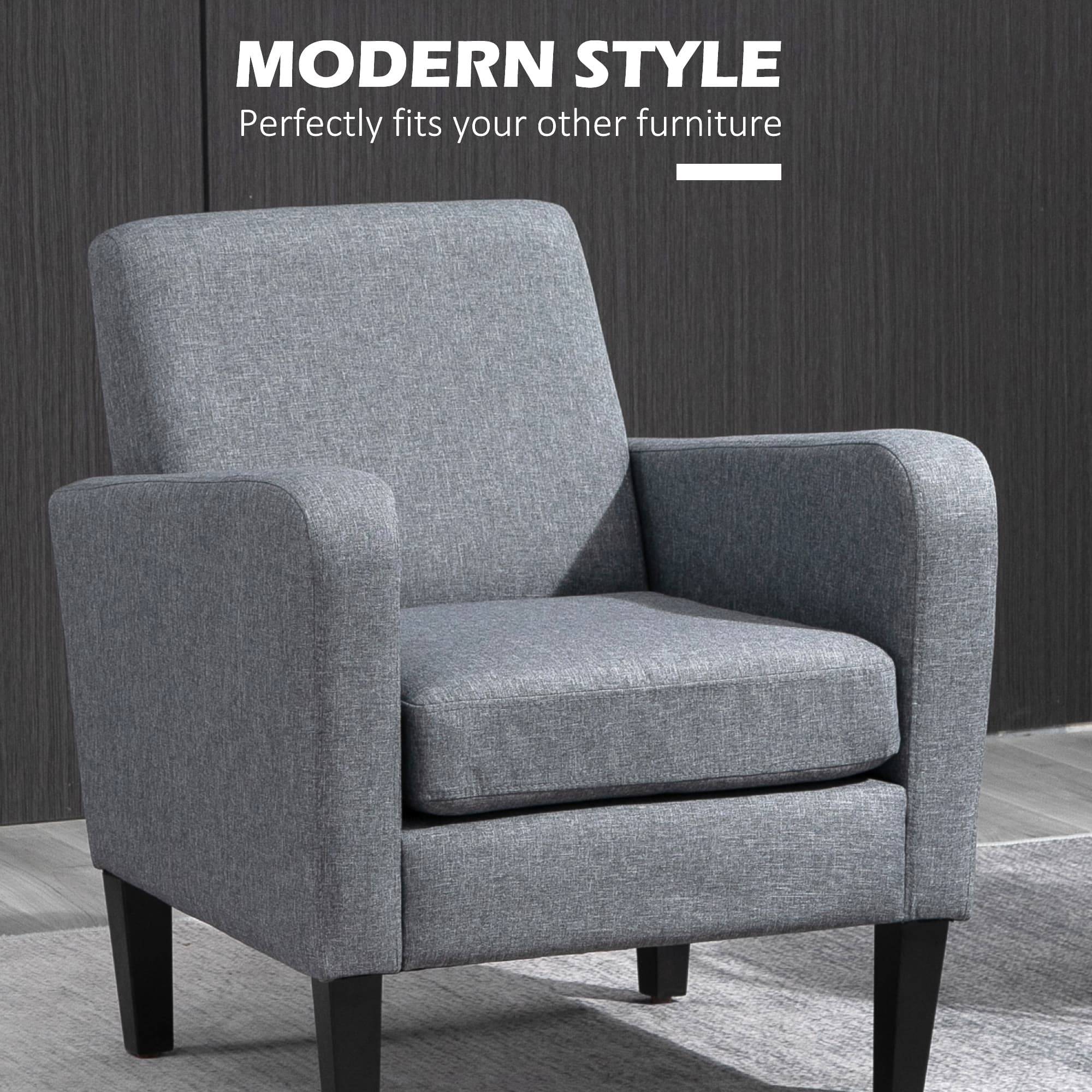 Transform Your Space with these Modern Grey Armchairs - image 2