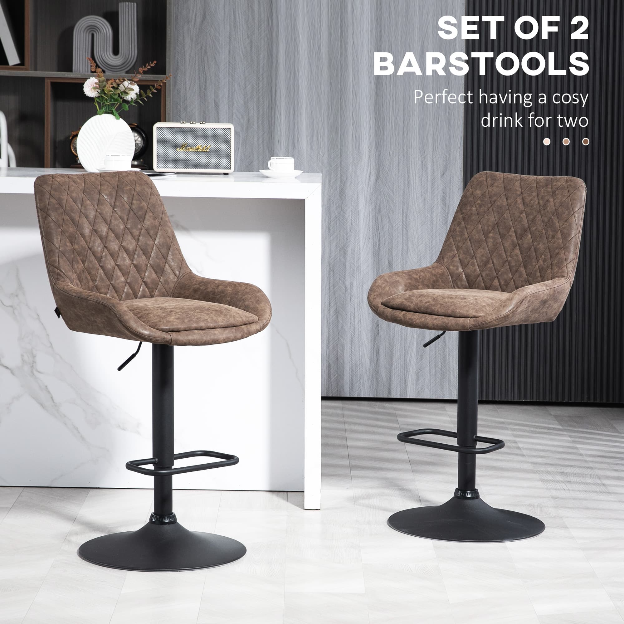 Transform Your Kitchen with Retro Faux Leather Bar Stools - image 5
