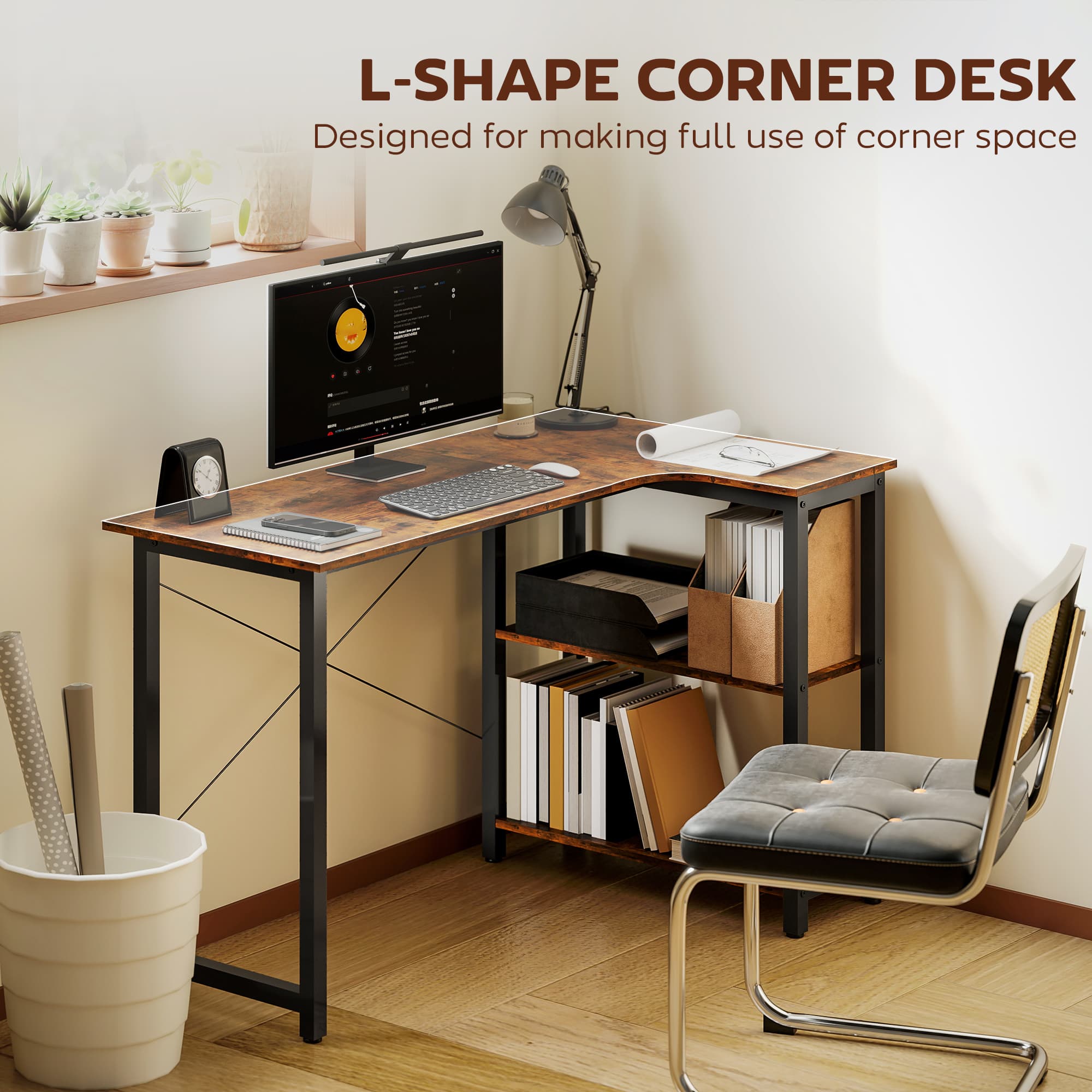 A Corner Desk with Side Shelves for the Home Office - image 3