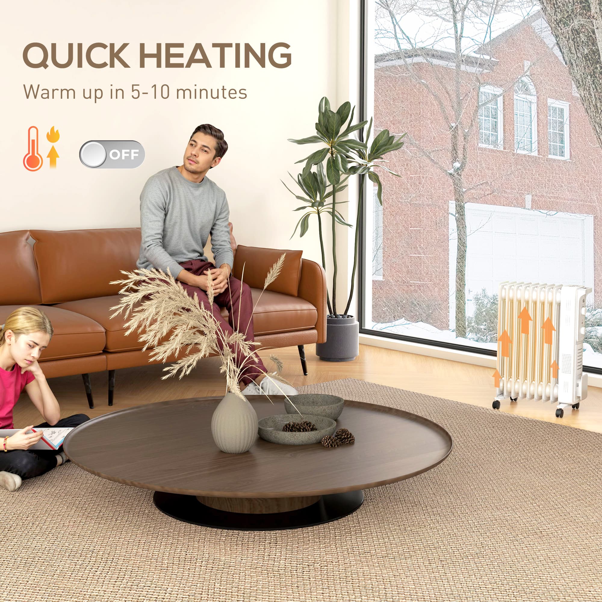 Premium 2000W Oil Filled Radiator for Effortless Heating - image 2