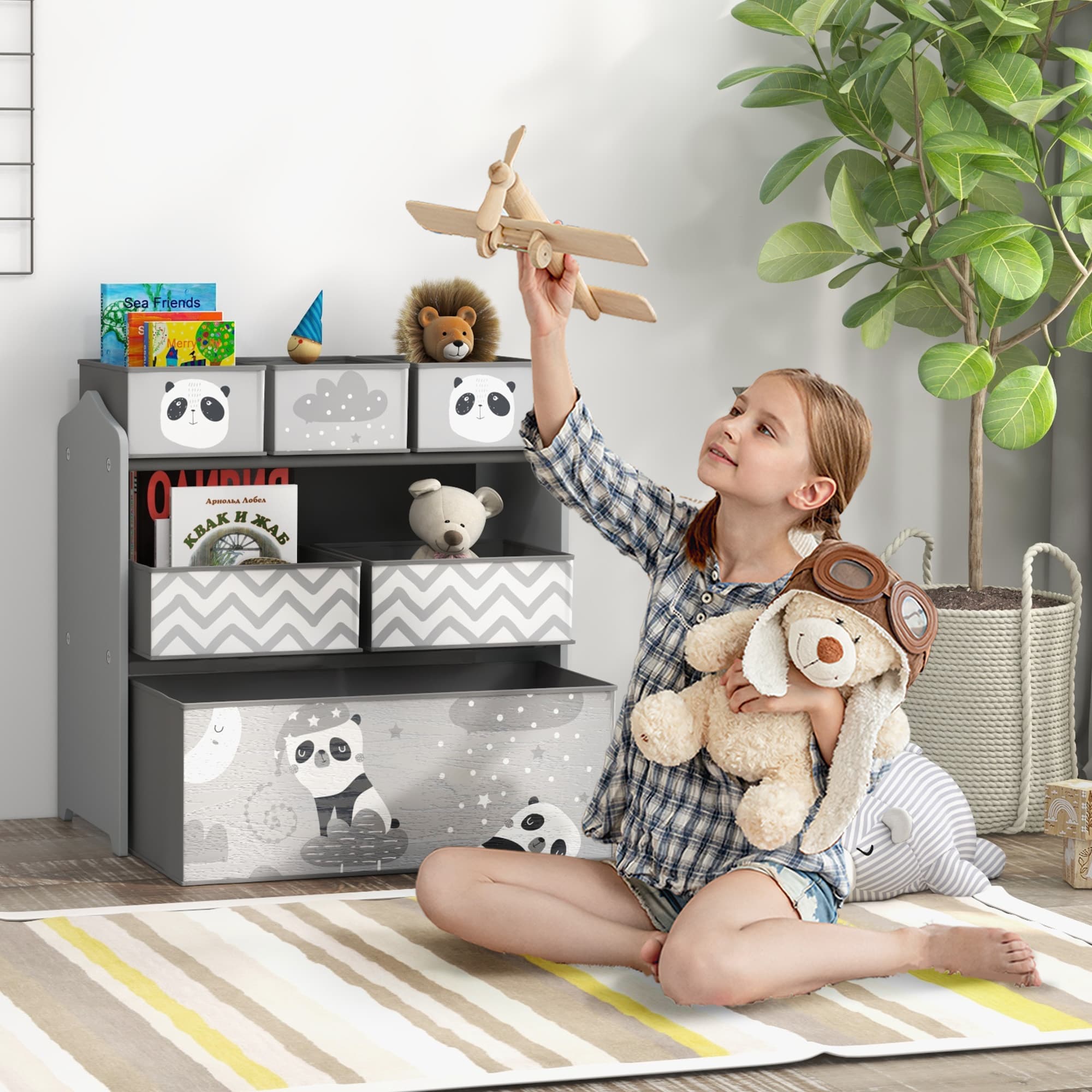 Tame the Toy Chaos with the ZONEKIZ 6-Bin Storage Unit - image 3