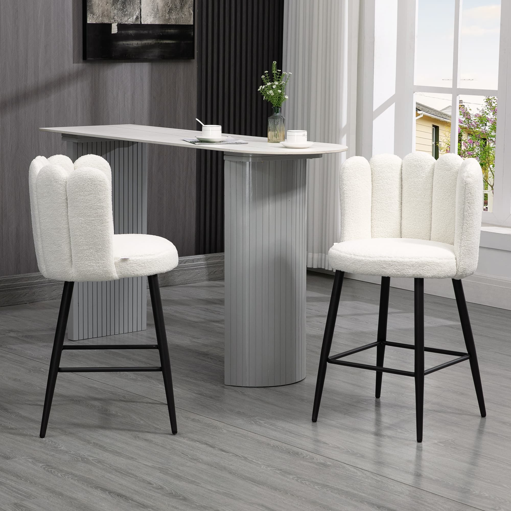 Transform Your Kitchen Island with Premium Boucle Bar Stools - image 4