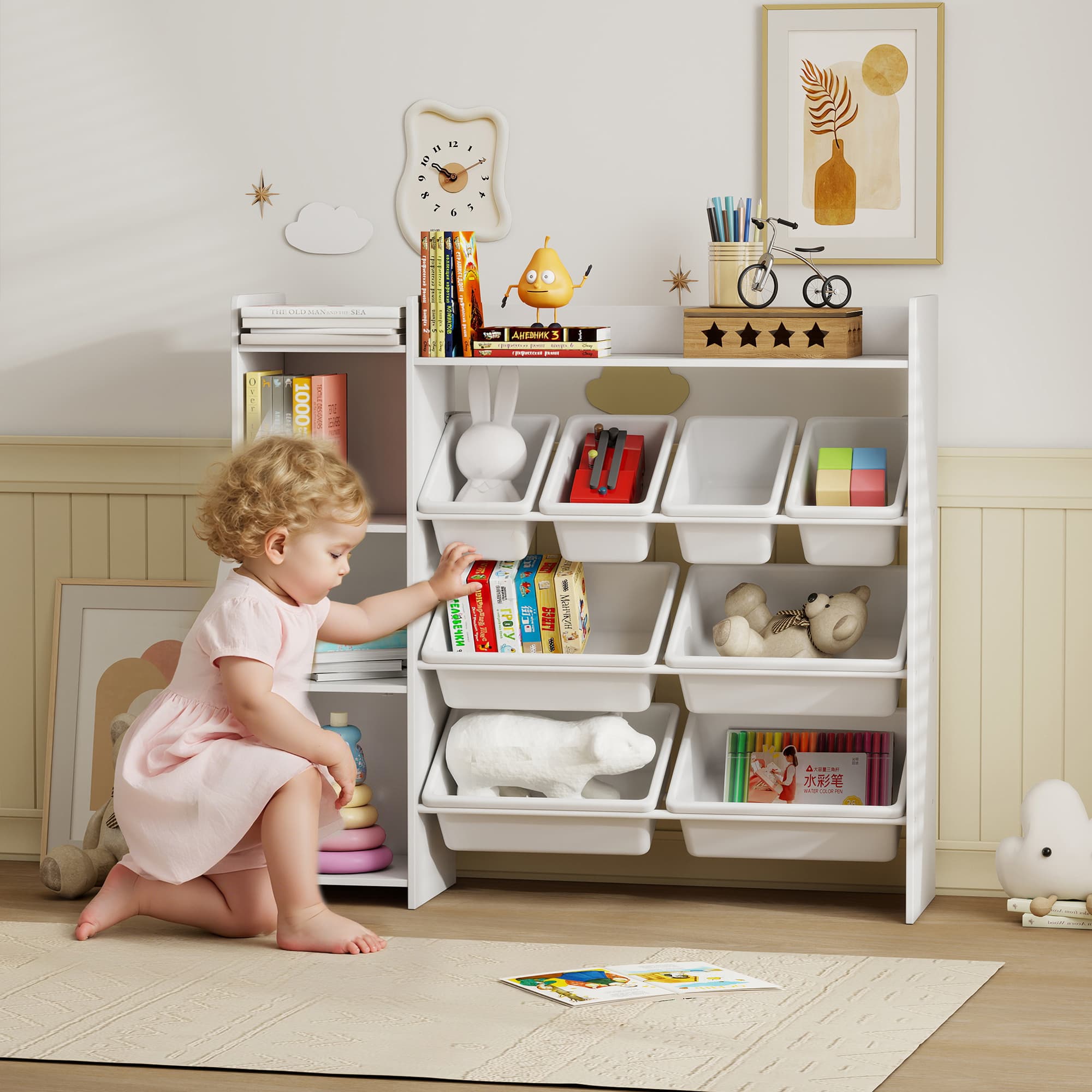 Transform Playtime with this Premium White Toy Storage Unit - image 5