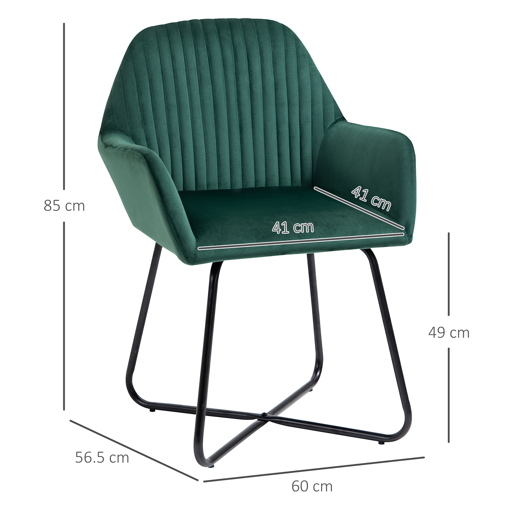 Discover the Green Velvet-Feel Plisse Accent Chair - image 5