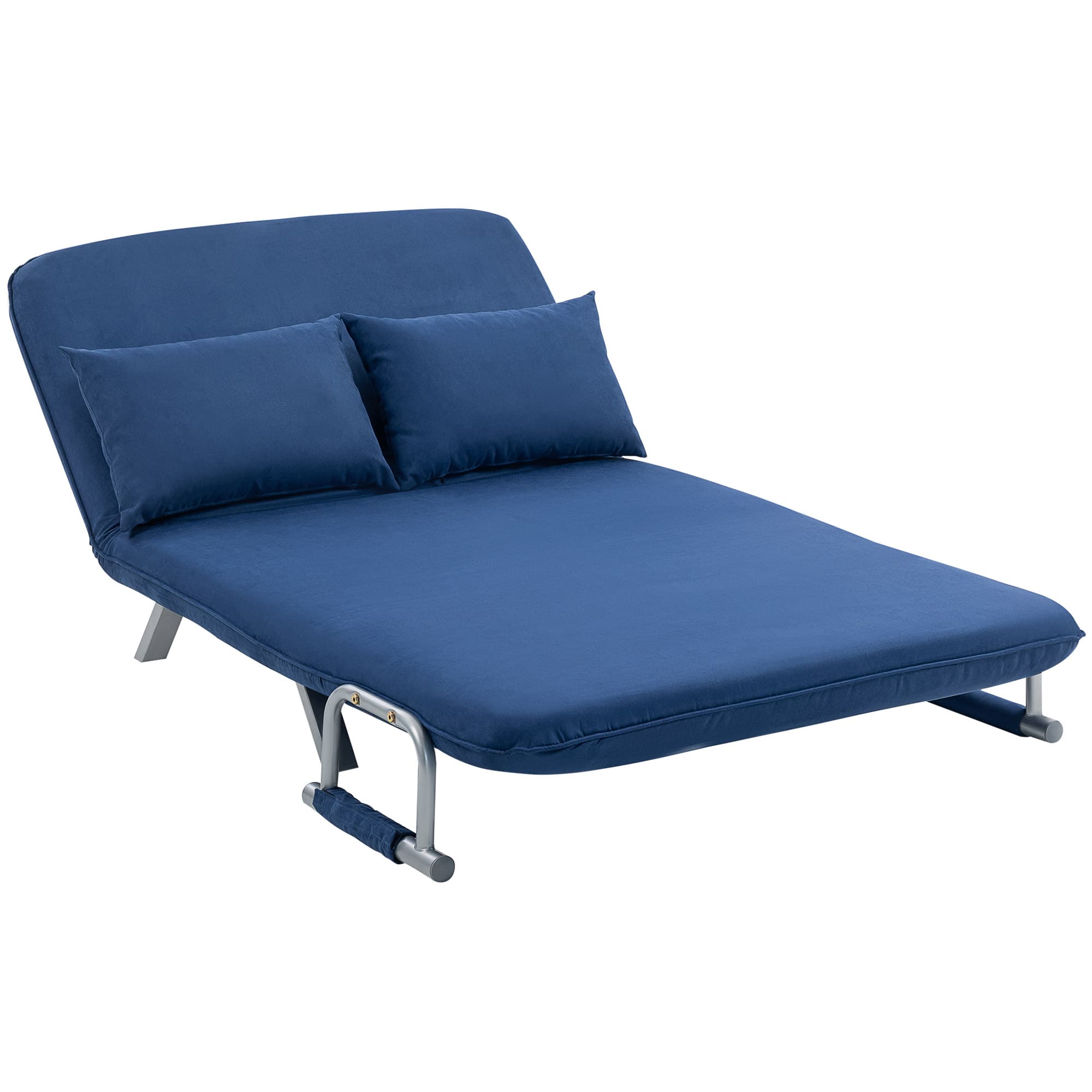 Transform Your Space with this Dark Blue Click-Clack Sofa Bed - Blue