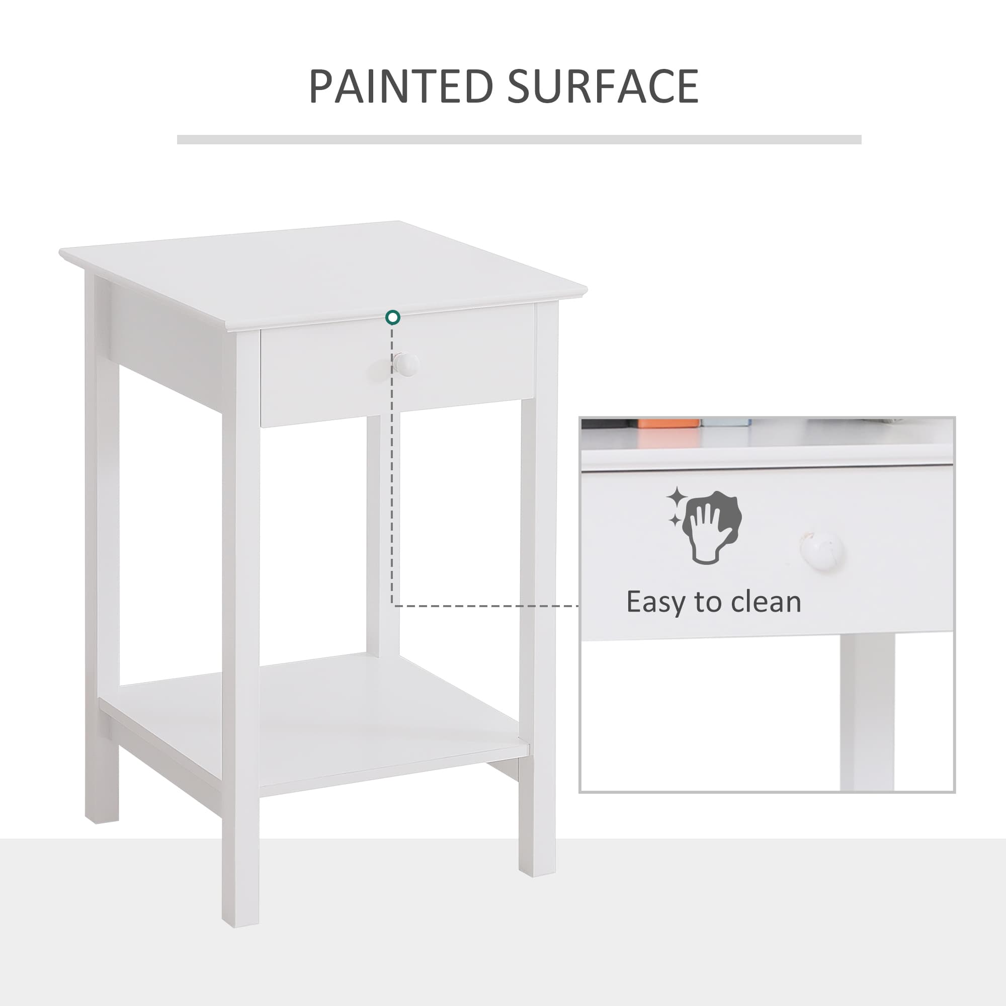 Transform Your Bedroom with these White Bedside Tables - image 2