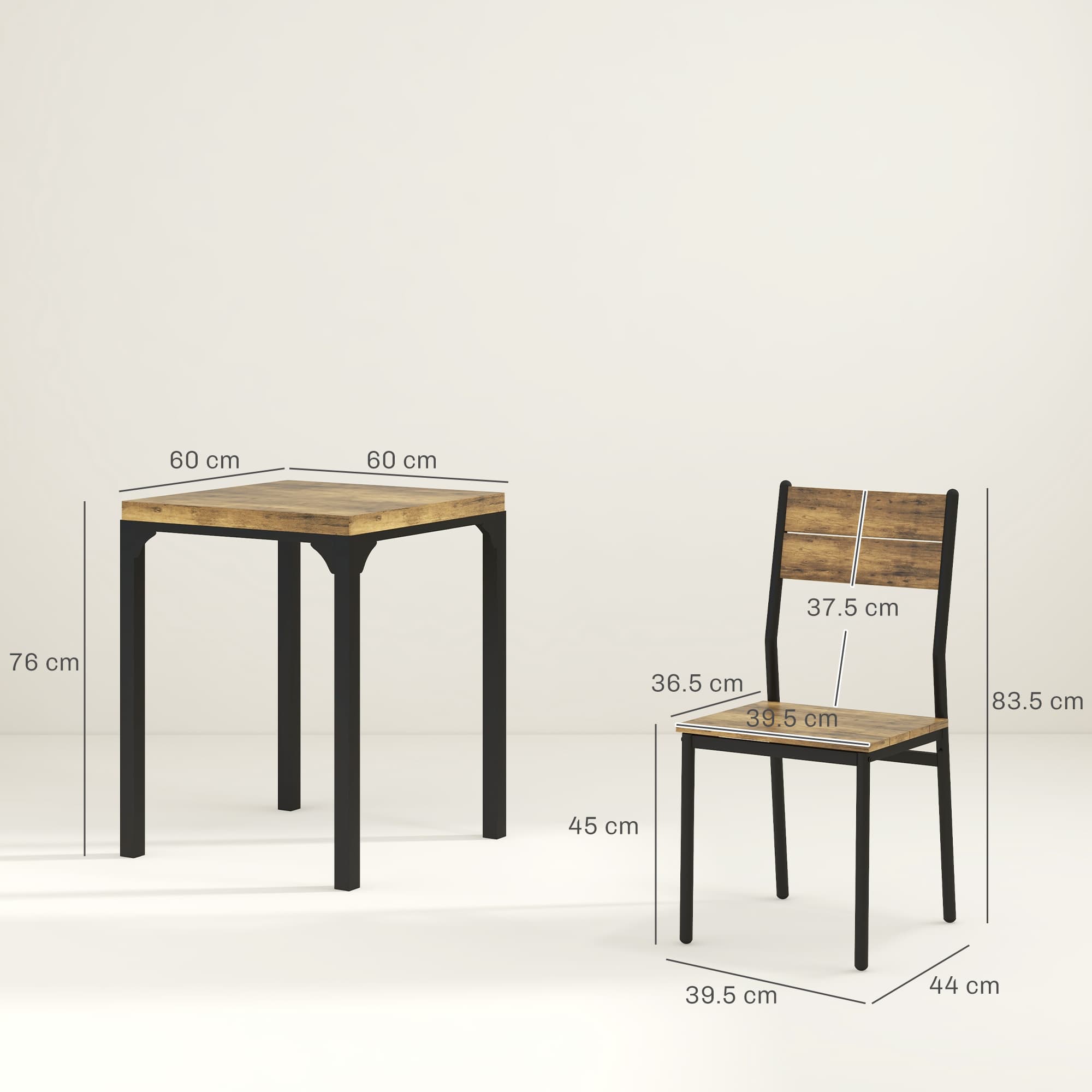Transform Your Space with this Compact 3-Piece Dining Set - image 1