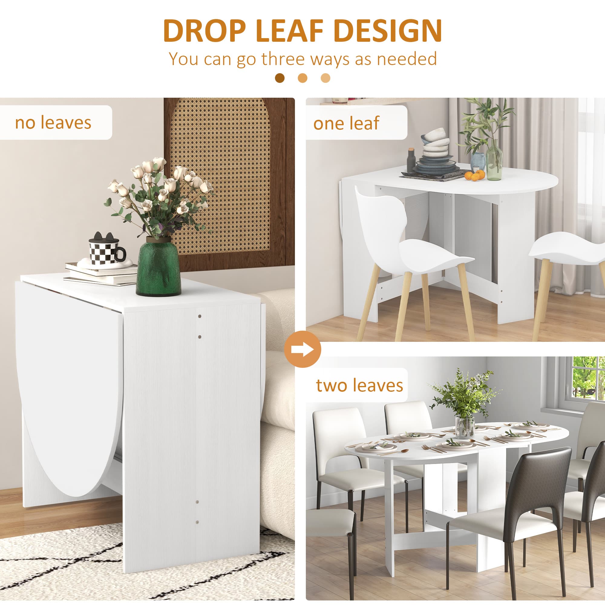 Transform Your Space With This Drop Leaf Dining Table - image 3