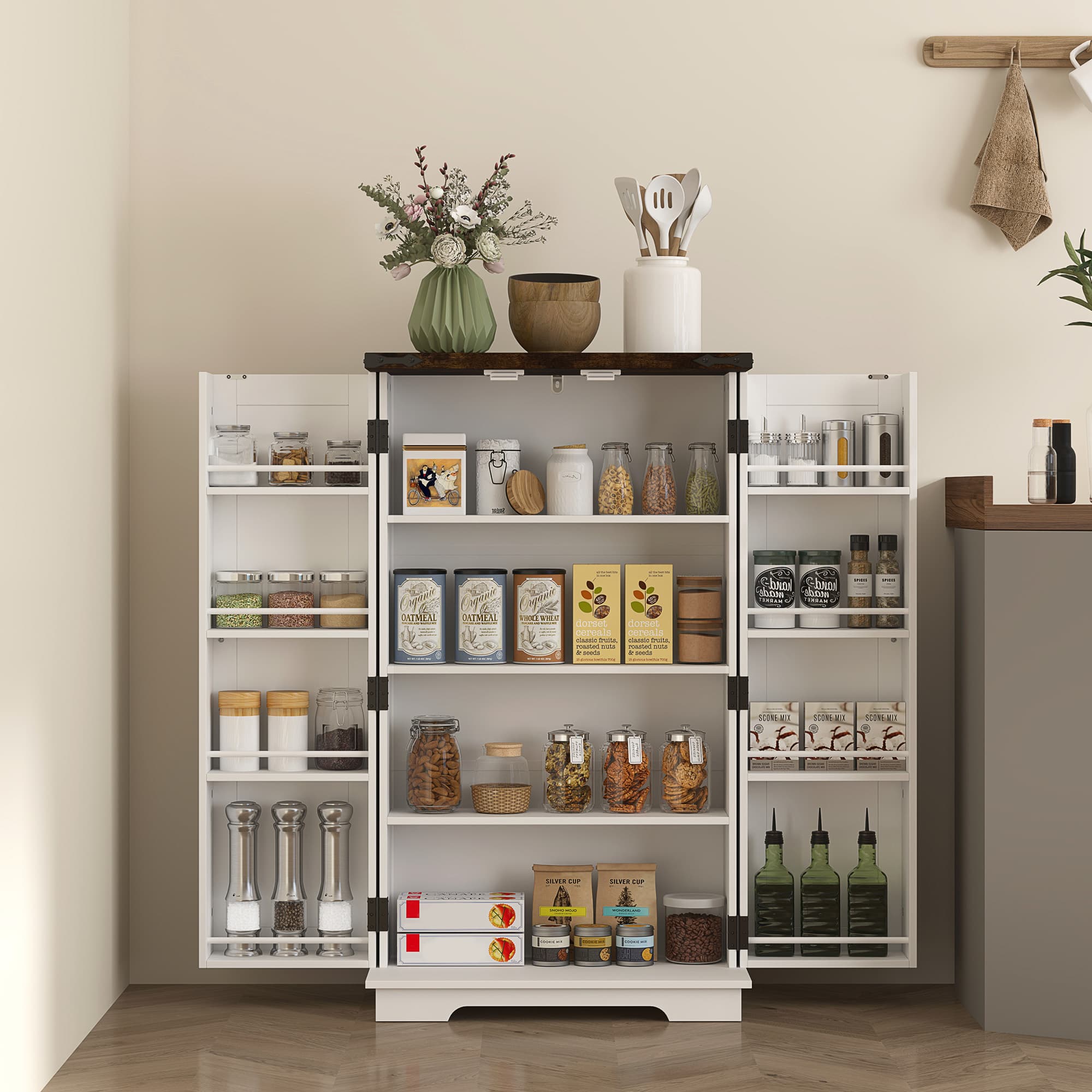 Keep Your Pantry Organised with a Farmhouse Storage Cabinet - image 3