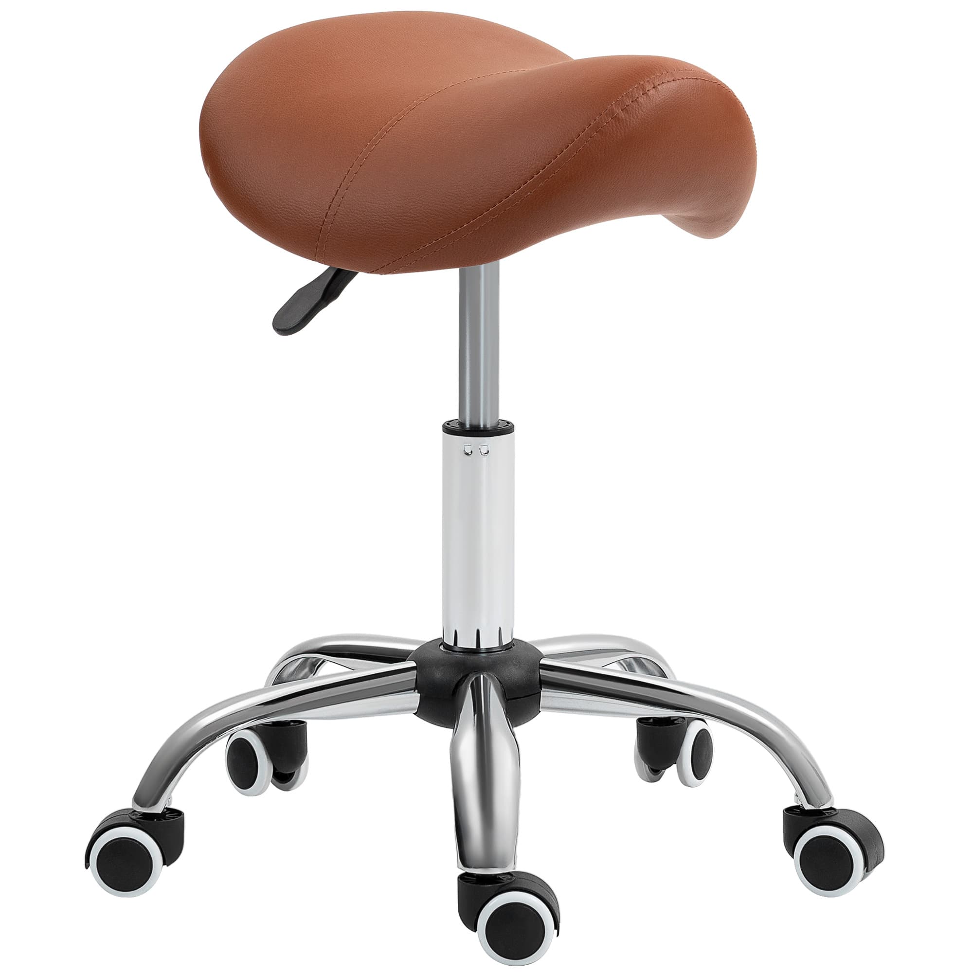 Brown Saddle Stool for Salons, Spa Rooms and Studios - image 8