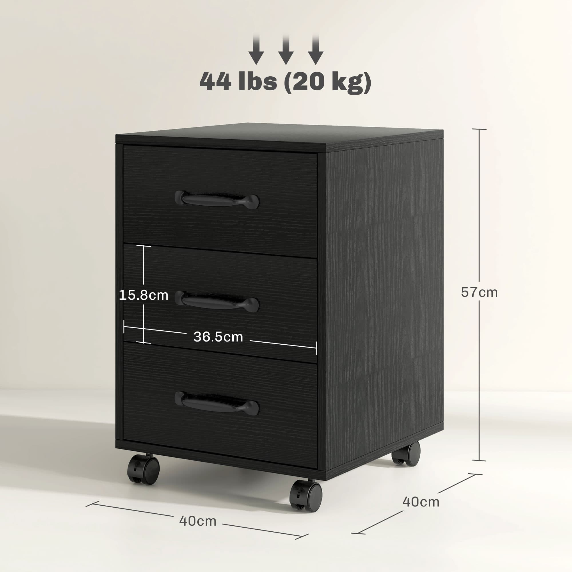 Transform Your Workspace with this Mobile 3-Drawer Cabinet - image 5