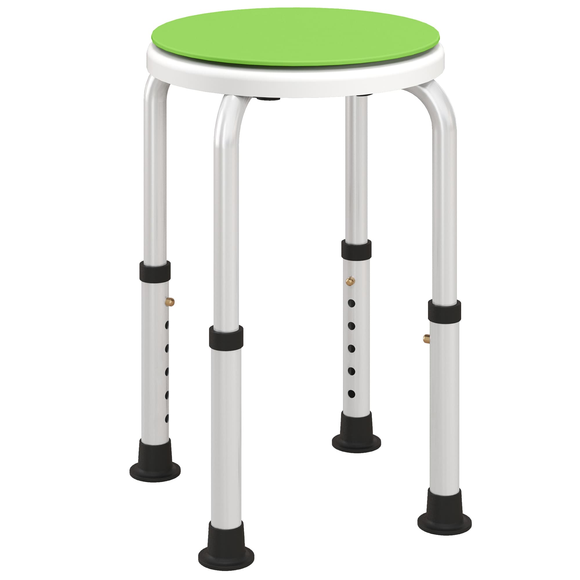 Green Height Adjustable 360 Swivel Shower Chair - image 10