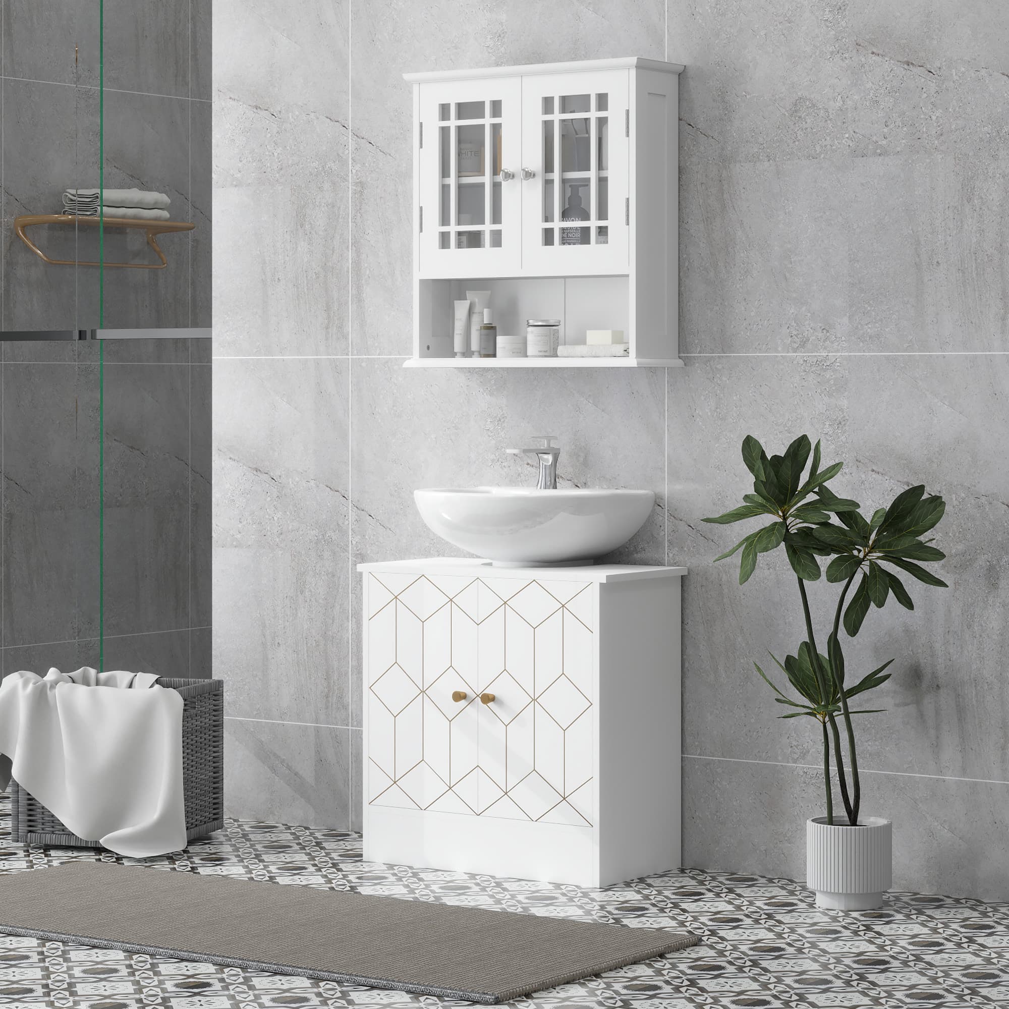 Transform Your Bathroom with this Elegant Under Sink Cabinet - image 5