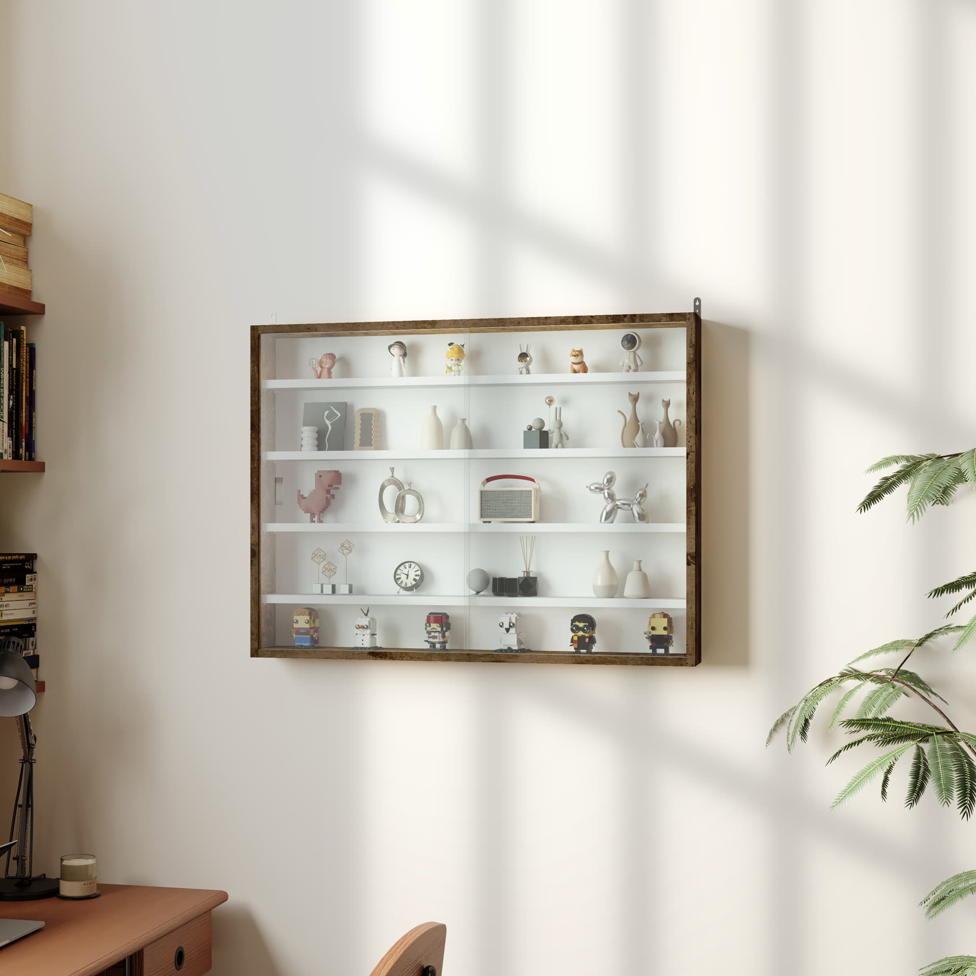 Transform Your Space with this Rustic Wall Display Cabinet - image 3