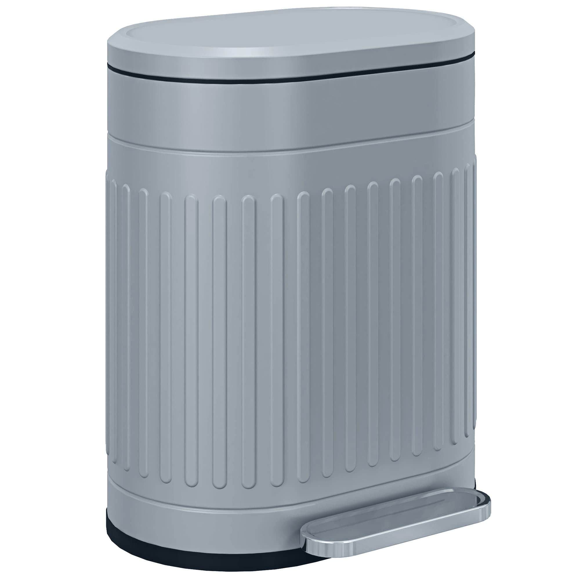 Grey 20L Pedal Bin with Soft-Close Lid for Kitchen Use - image 7