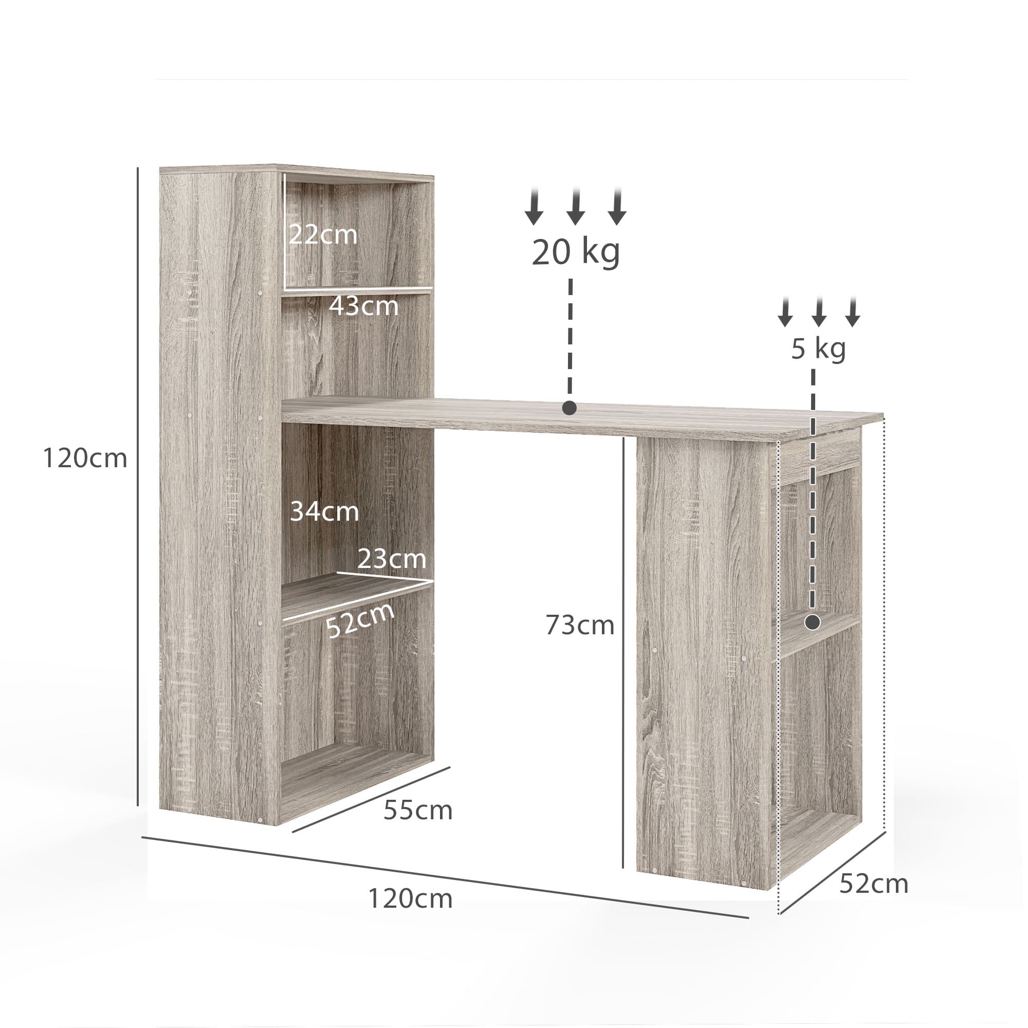 Transform Your Workspace with this 120cm Grey Storage Desk - image 2