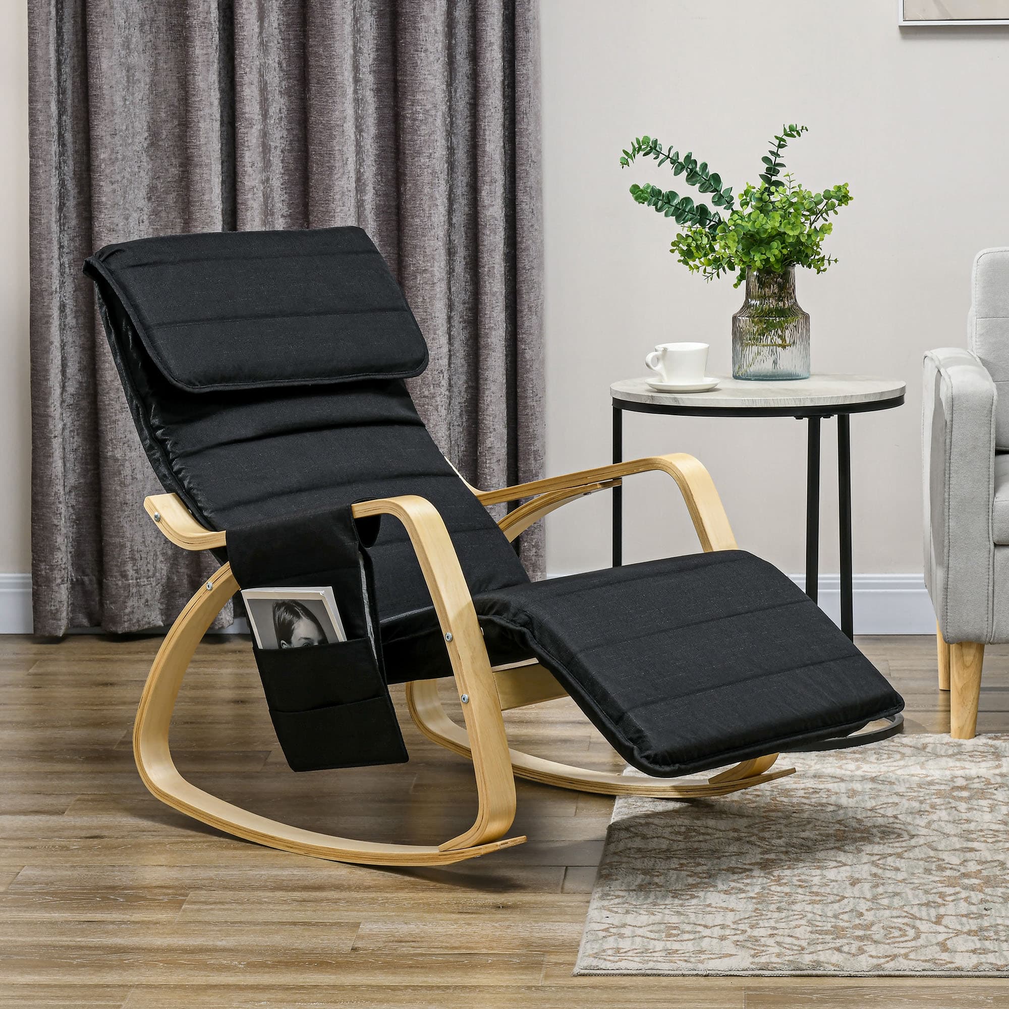 Relax Effortlessly in Our Black Rocking Lounge Chair - image 5