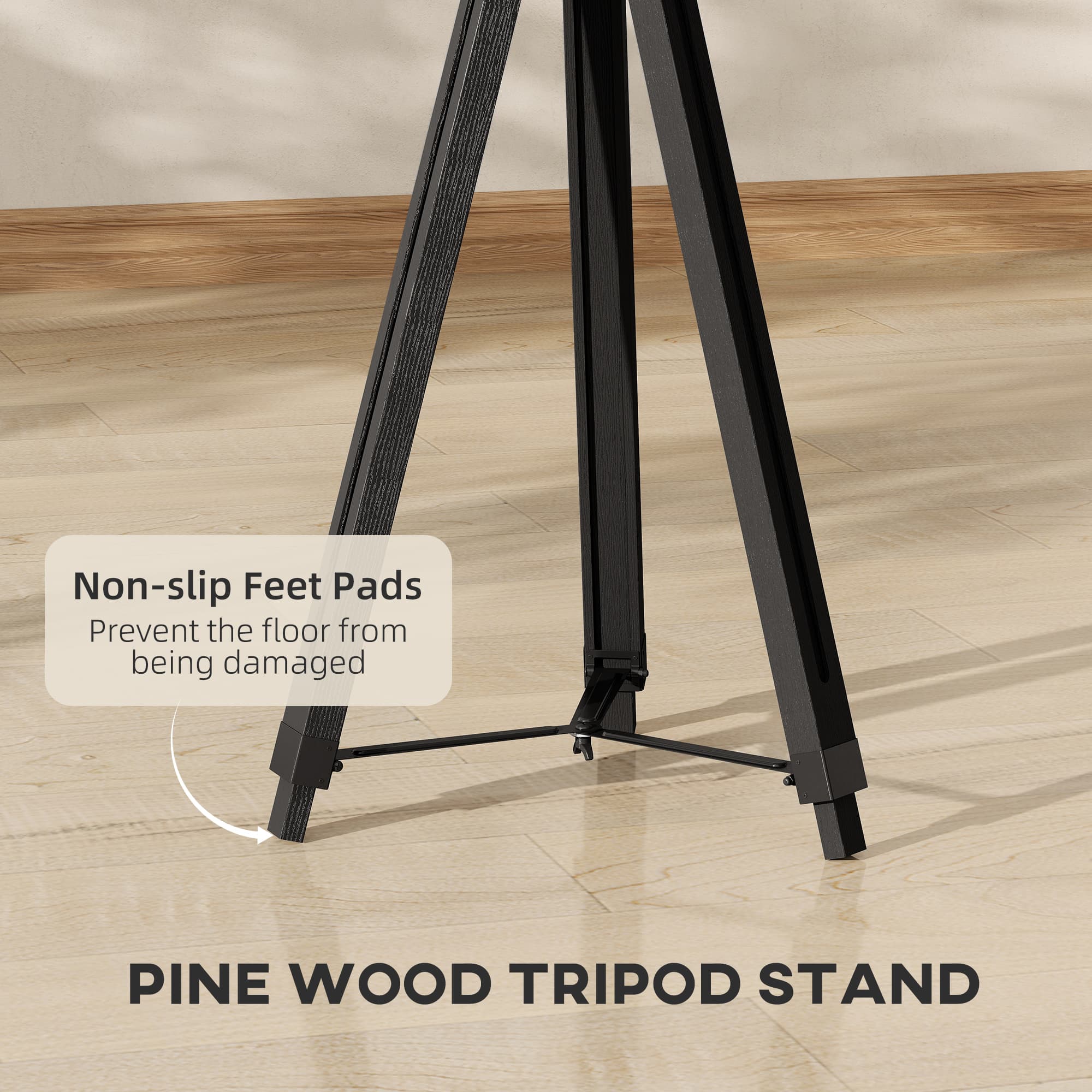 A Foldable Tripod Floor Lamp with Industrial Searchlight Style - image 2