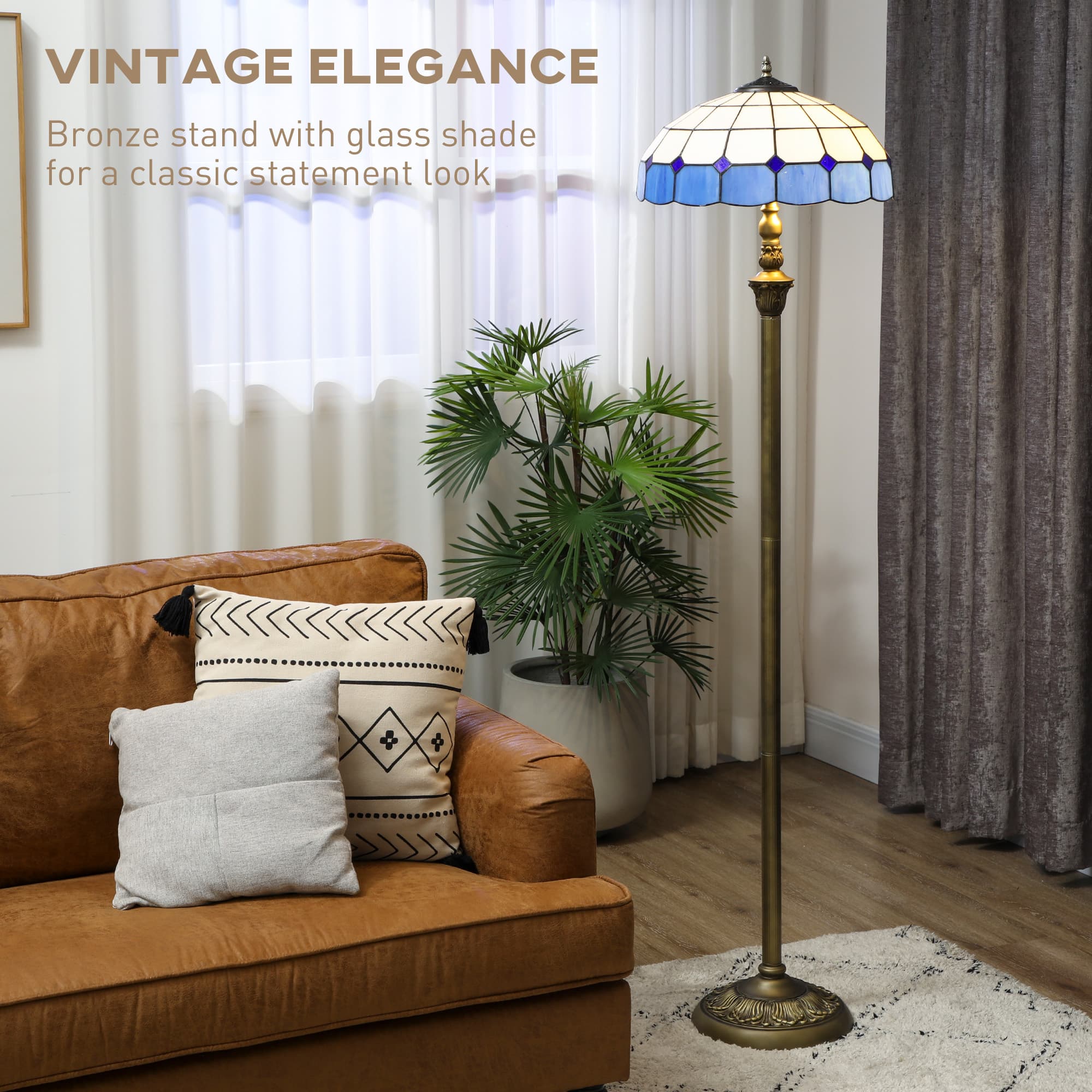 Transform Your Space with this Vintage Tiffany-Style Floor Lamp - image 3