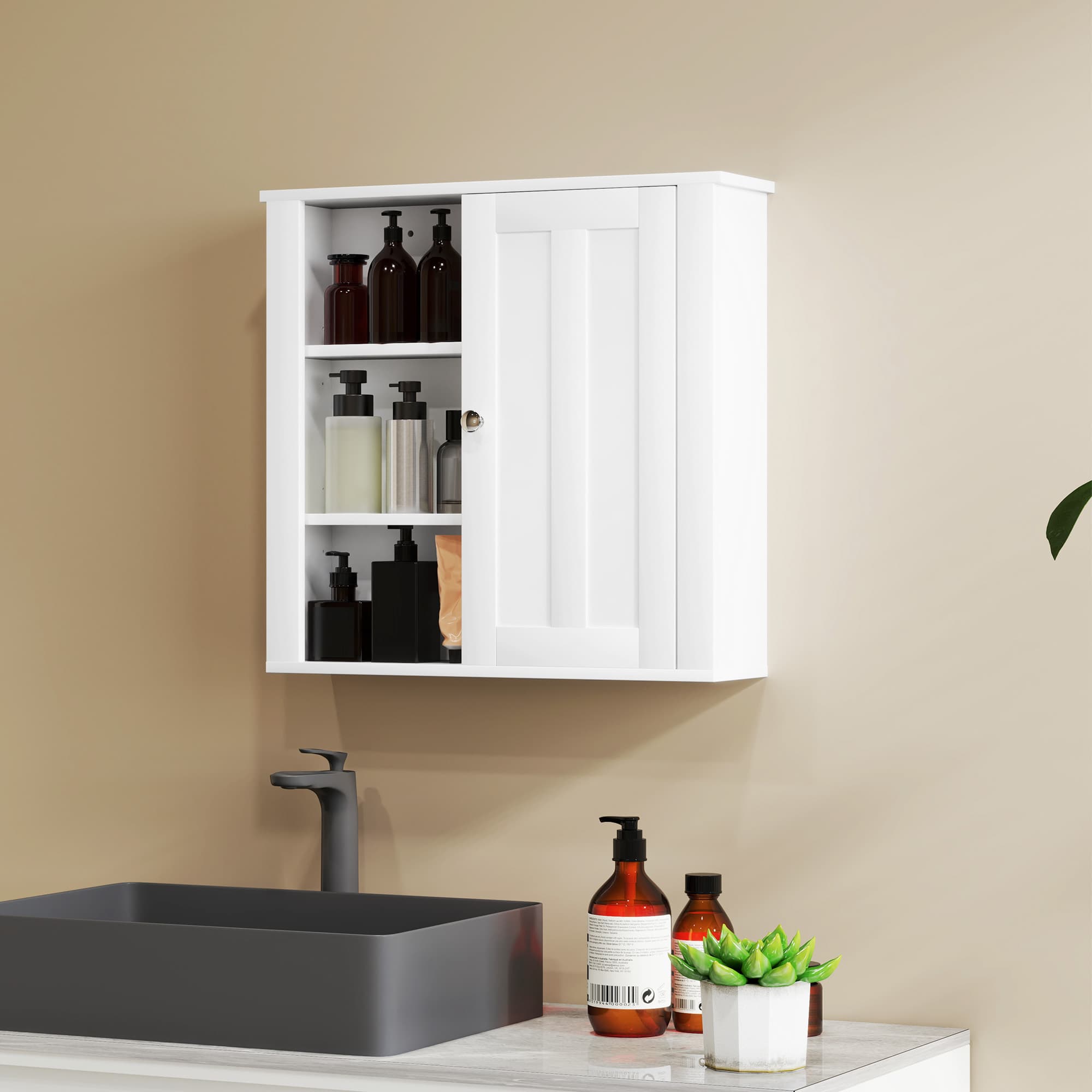 Keep bathroom essentials tidy without losing floor space - image 1