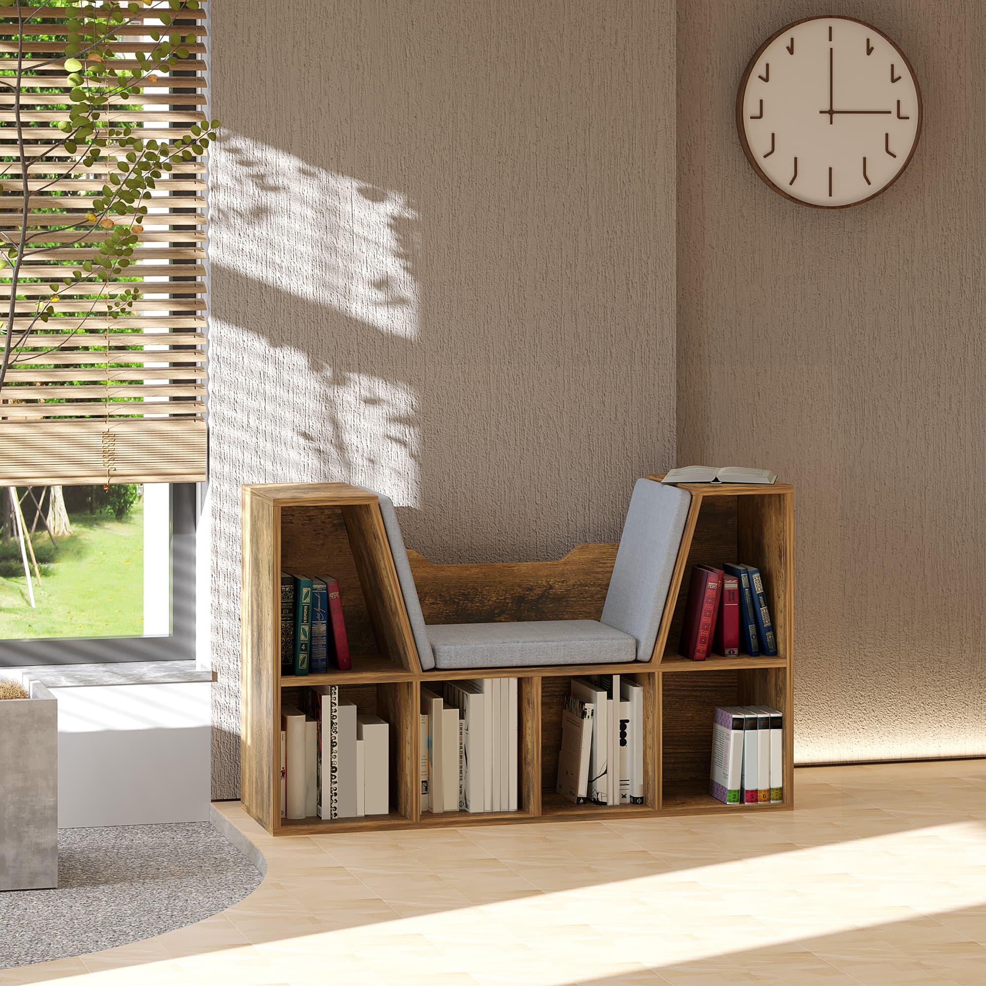 Transform Your Space with this Bookcase Reading Seat - image 3