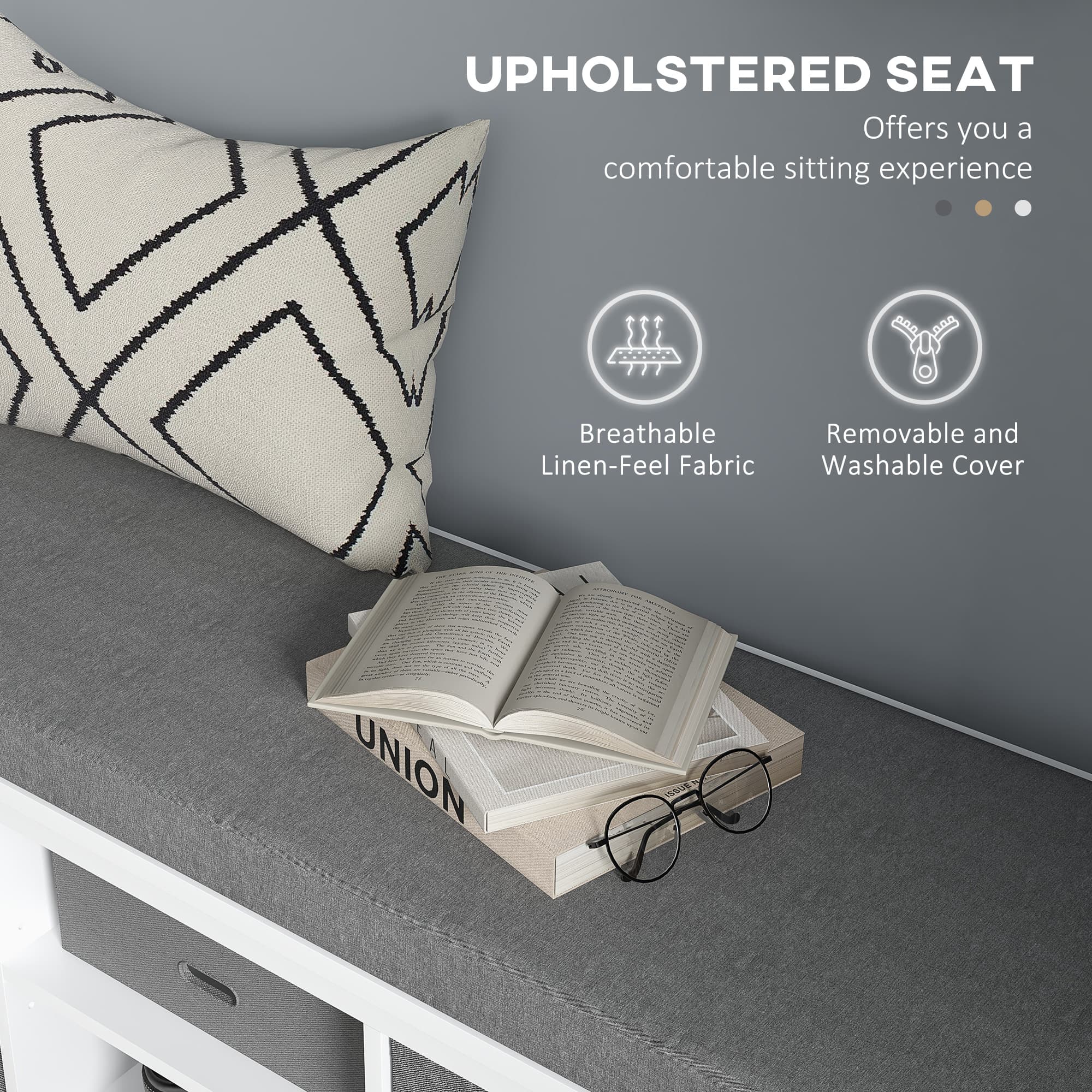 Transform Your Hallway with this Cushioned Shoe Storage Bench - image 1