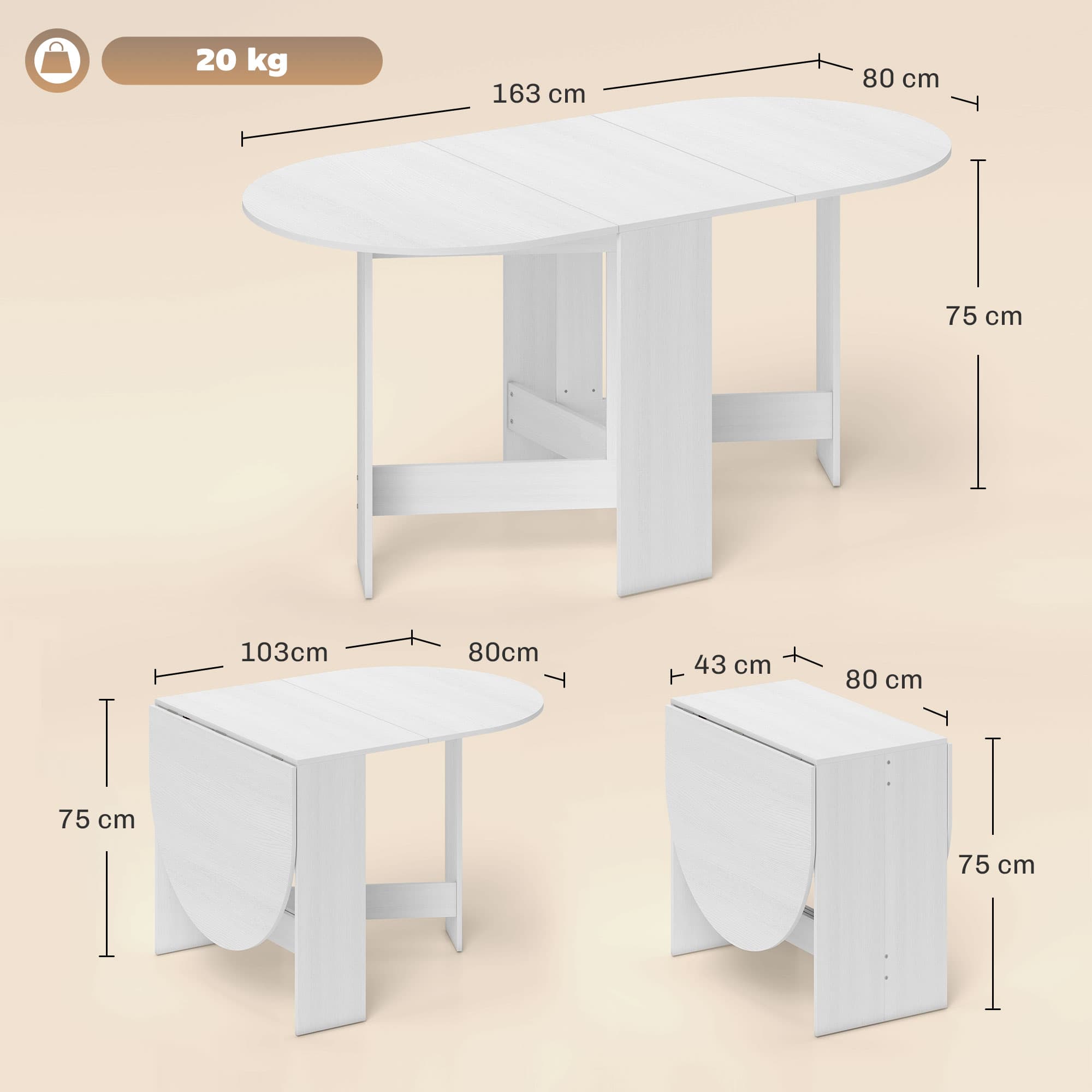 Transform Your Space With This Drop Leaf Dining Table - image 4