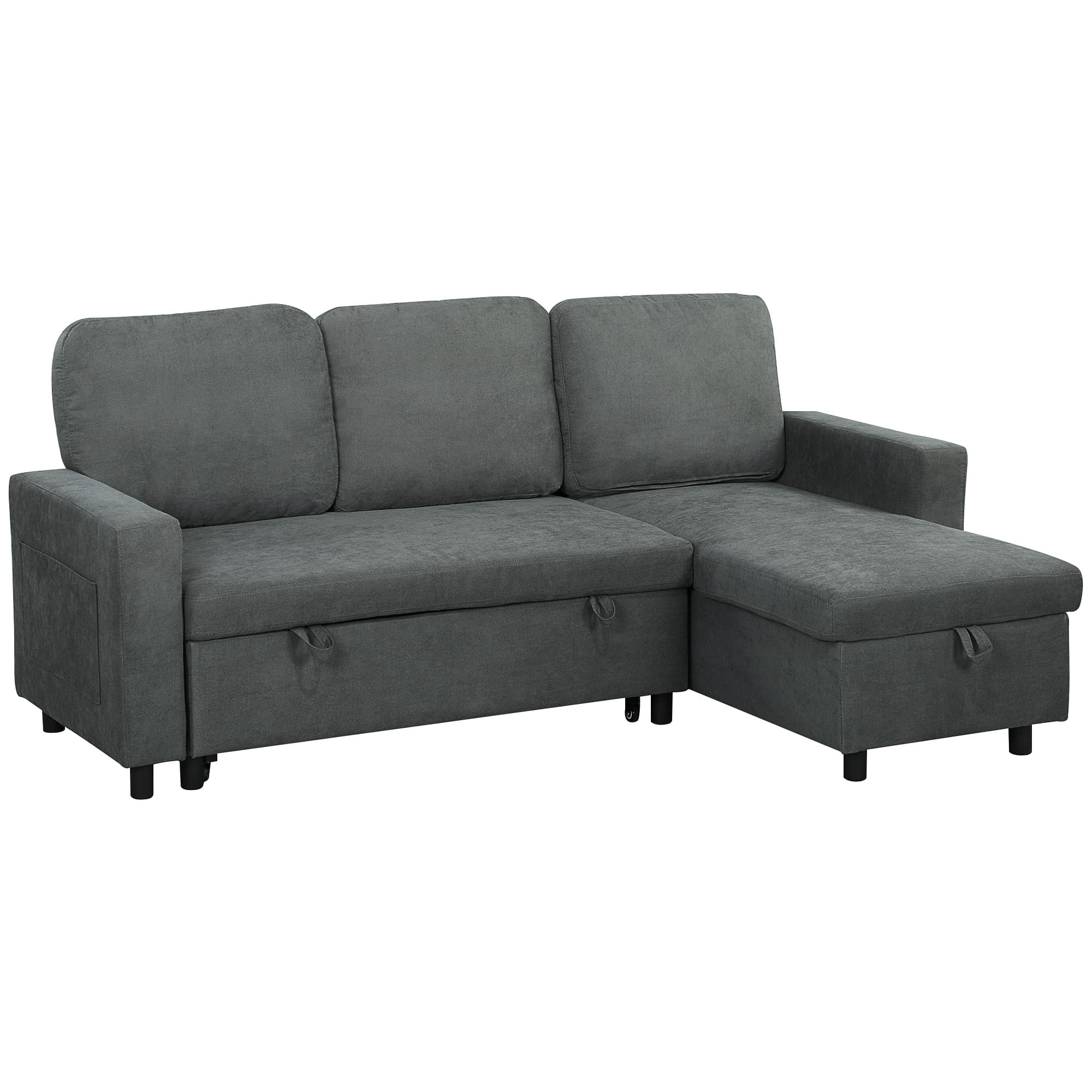 Transform Your Space with this Charcoal Grey Sofa Bed - Charcoal grey