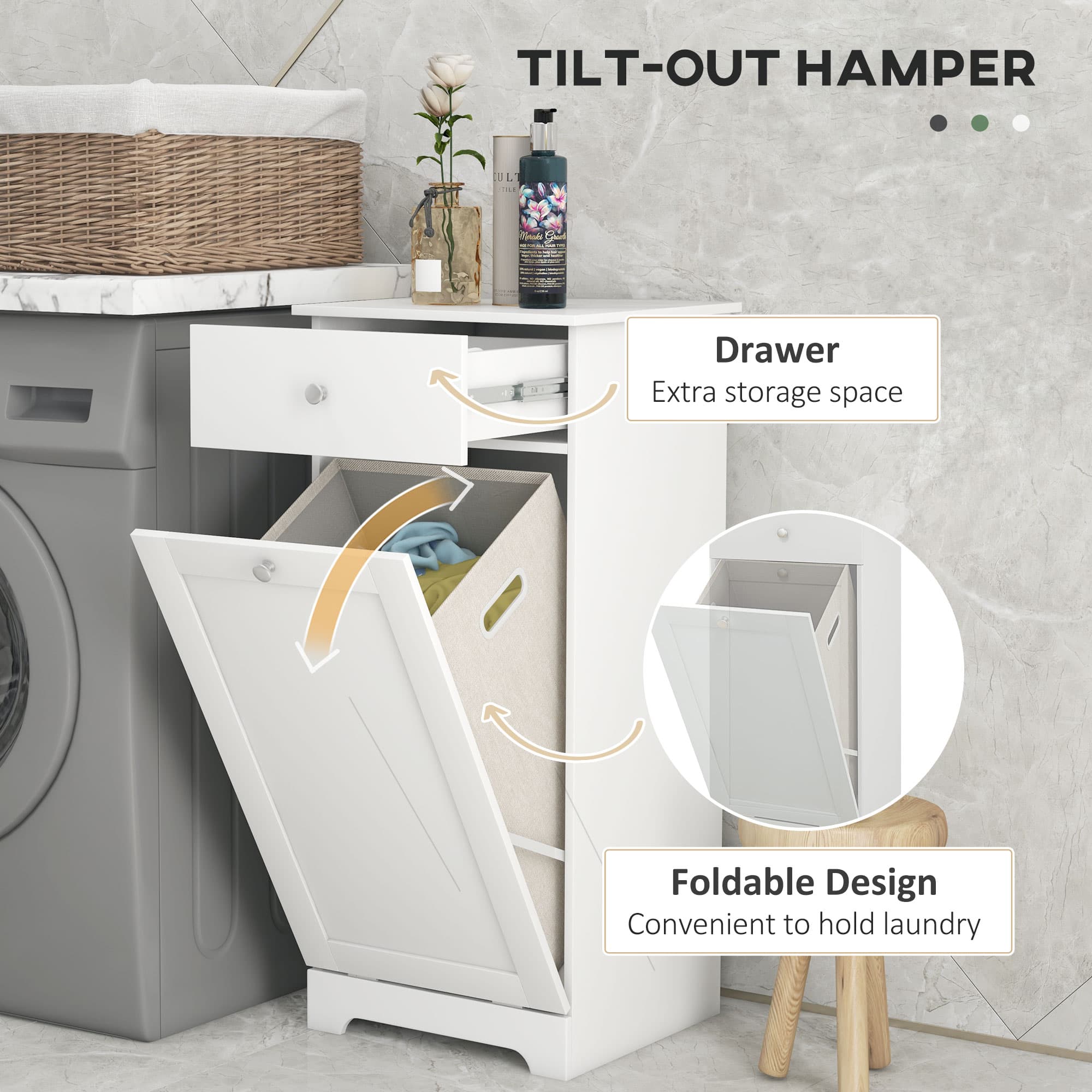 Transform Your Space with this White Laundry Cabinet - image 1