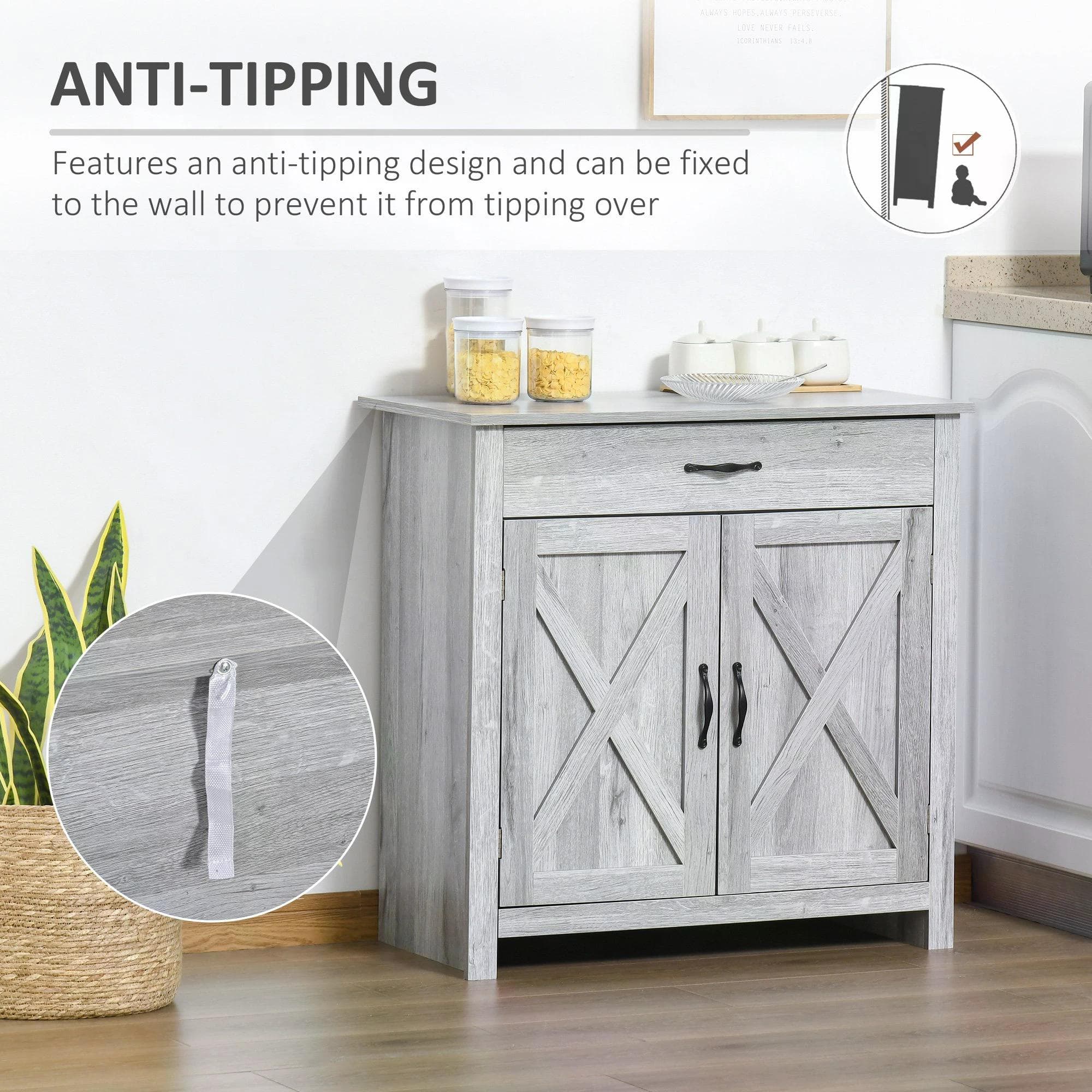 Transform Your Space with this Grey Farmhouse Sideboard - image 4