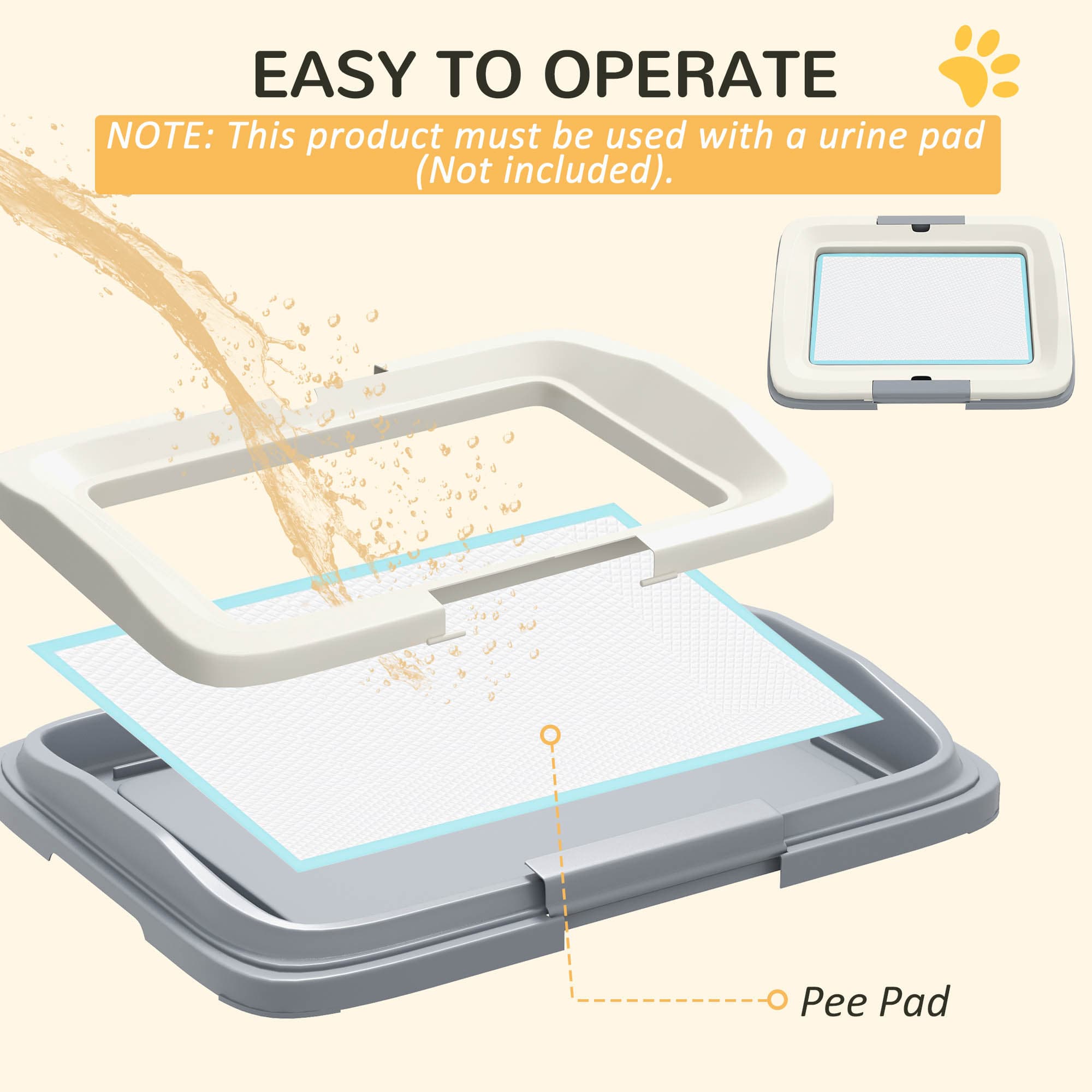 Indoor Dog Training Tray With Detachable Frame, 47 x 34 cm - image 9