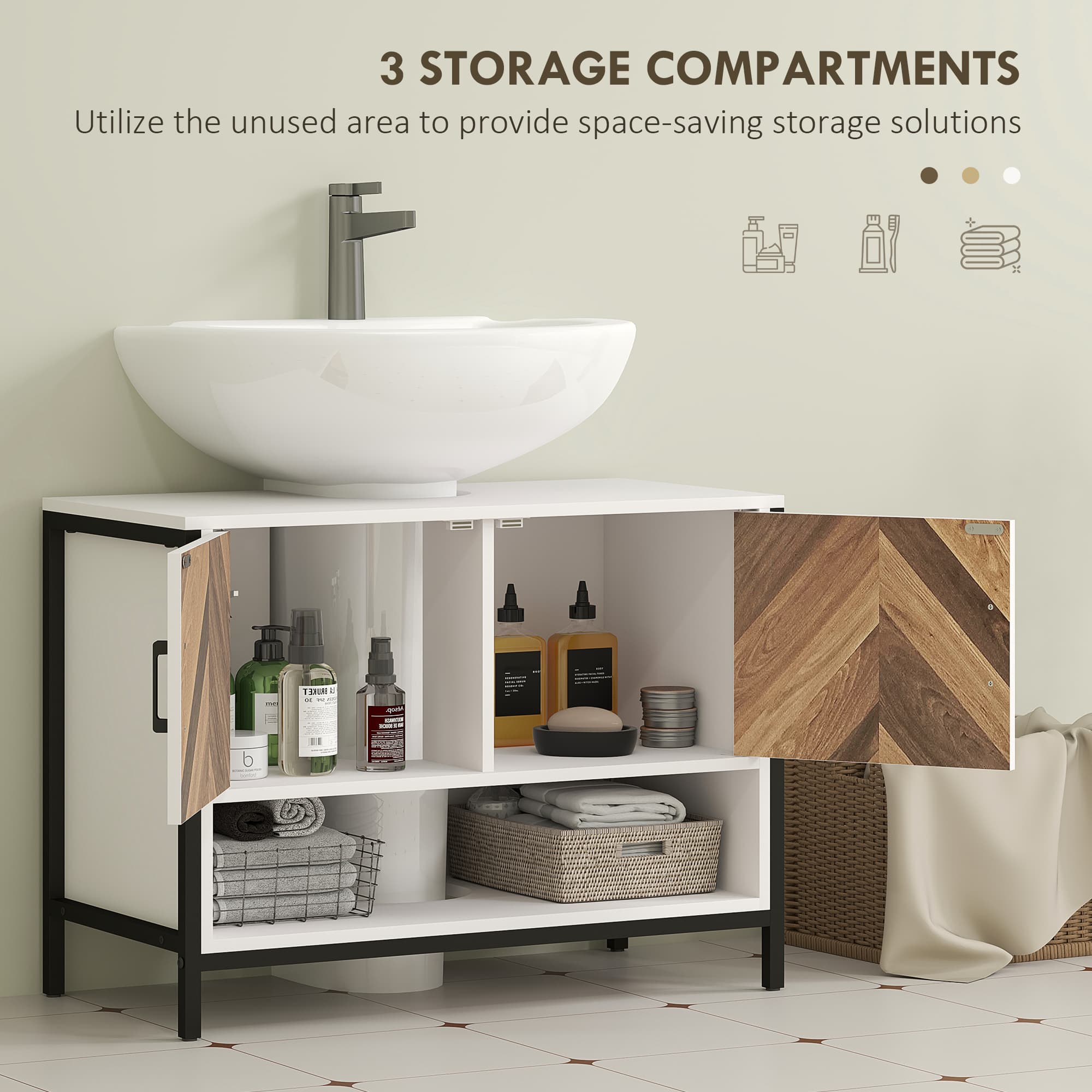 Transform Your Bathroom With This Rustic Under Sink Cabinet - image 5