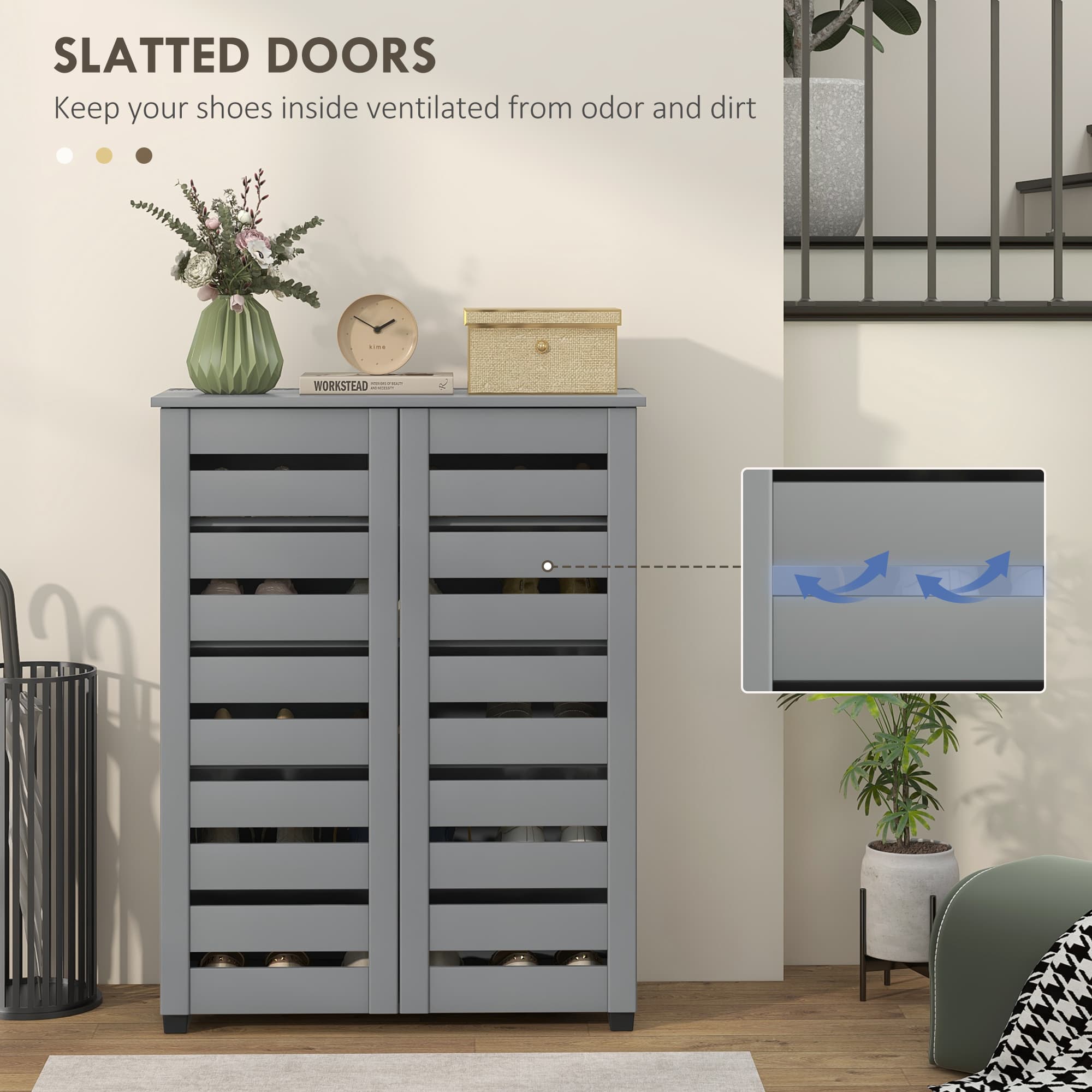 Transform Your Hallway With This Slim 5-Tier Grey Shoe Cabinet - image 5