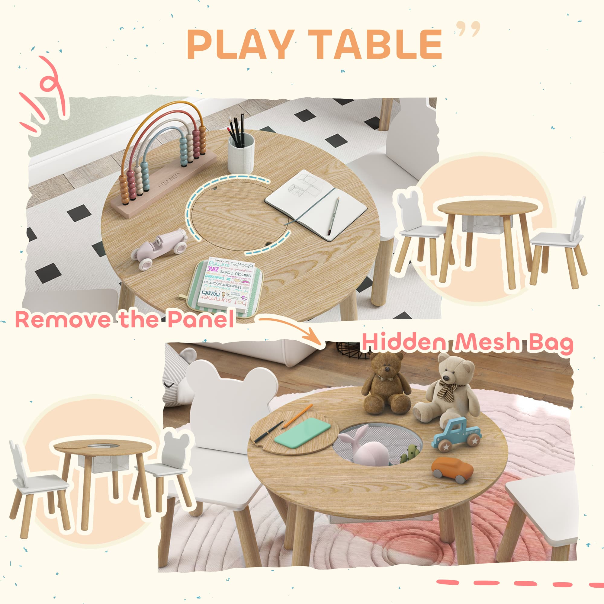 Transform Playtime with this Bear-Themed Kids Table Set - image 2