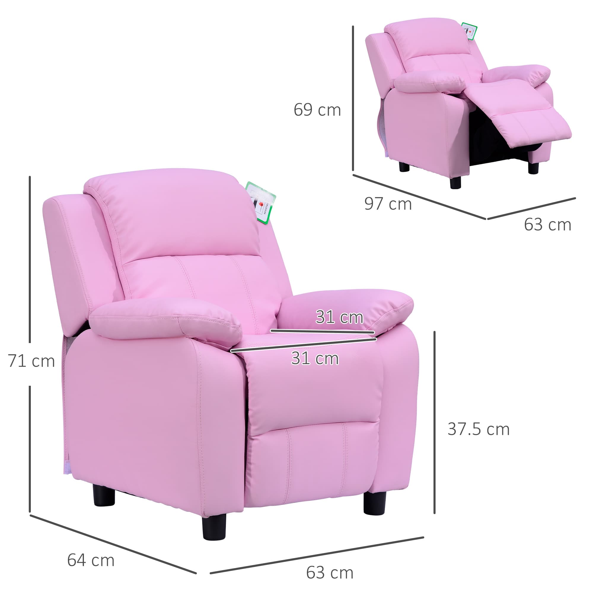 Transform Their Playroom with this Pink Toddler Recliner - image 2
