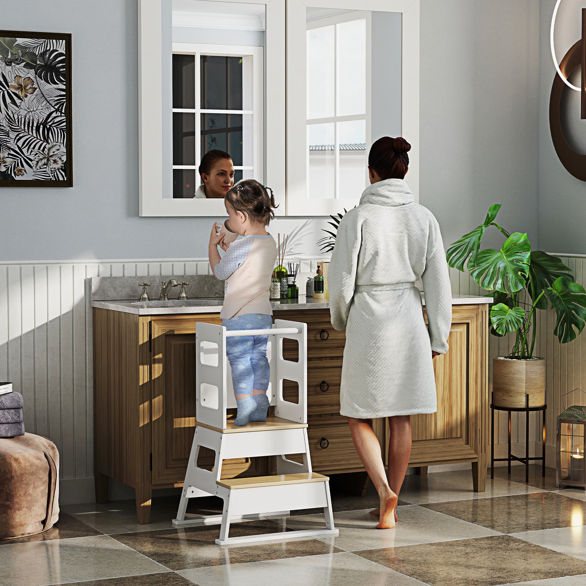 Transform Daily Routines with this 2-in-1 Toddler Tower - image 2