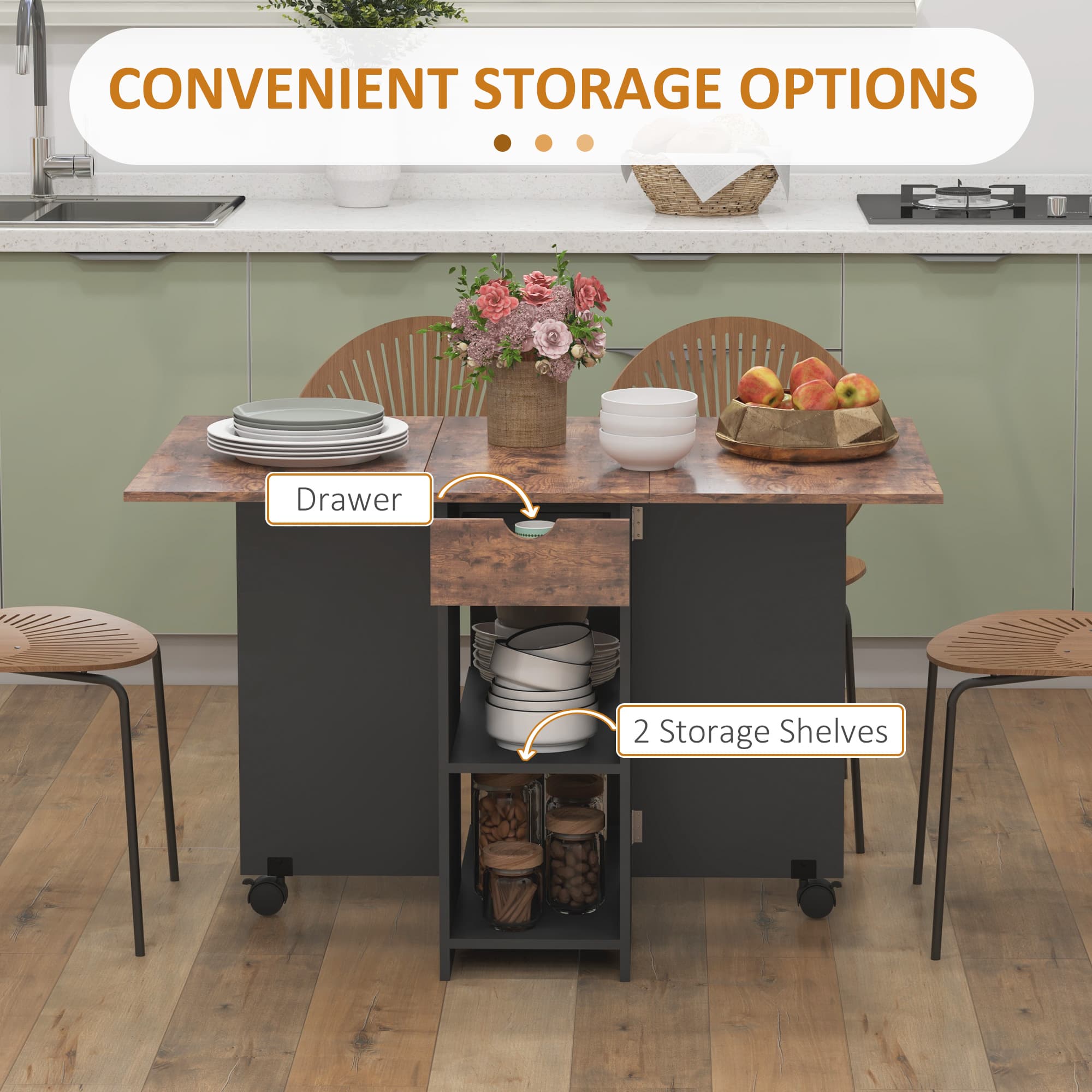 Transform Your Space with this Rustic Drop Leaf Table - image 5