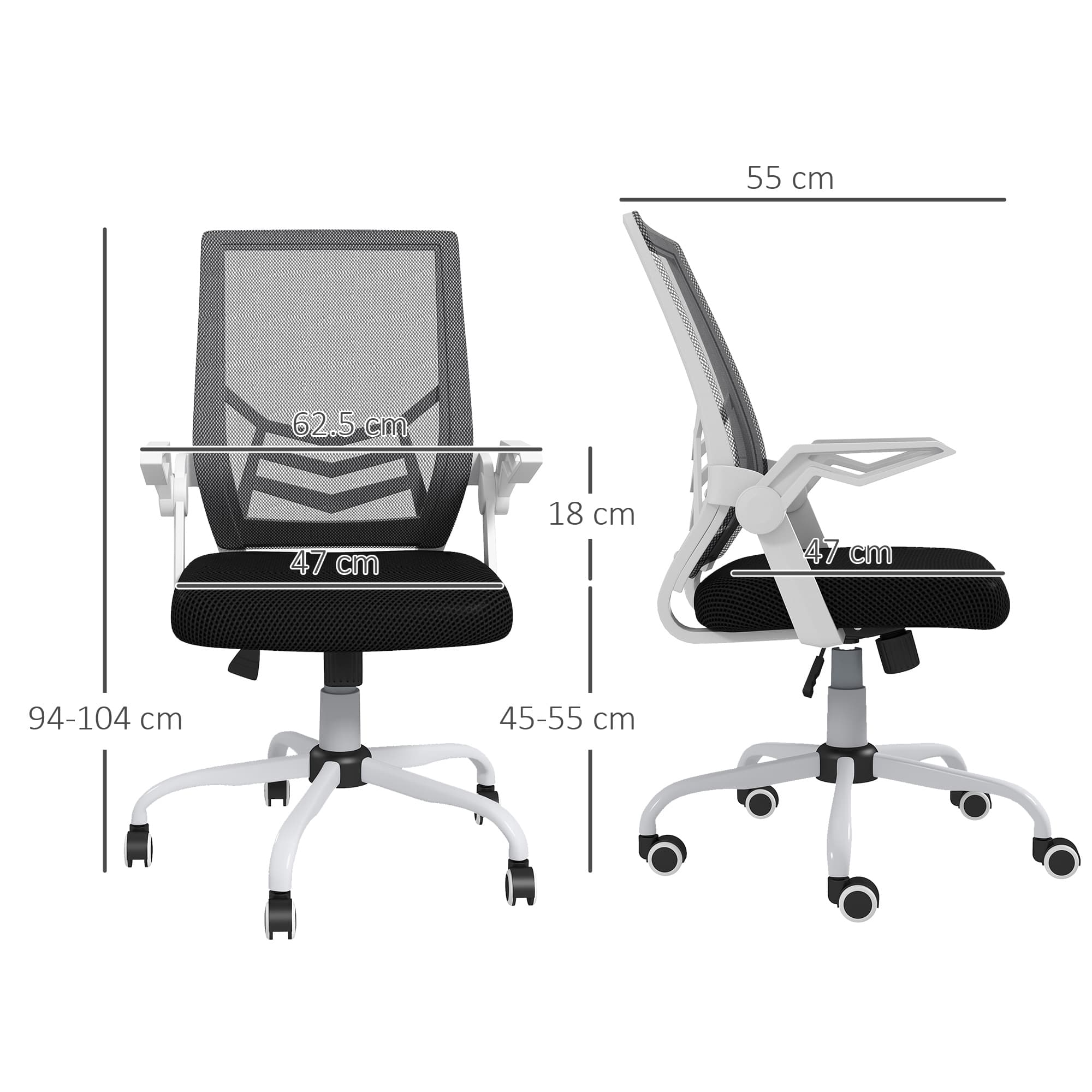 Breathable Mesh Desk Chair with Adjustable Height and Lumbar Support - image 7