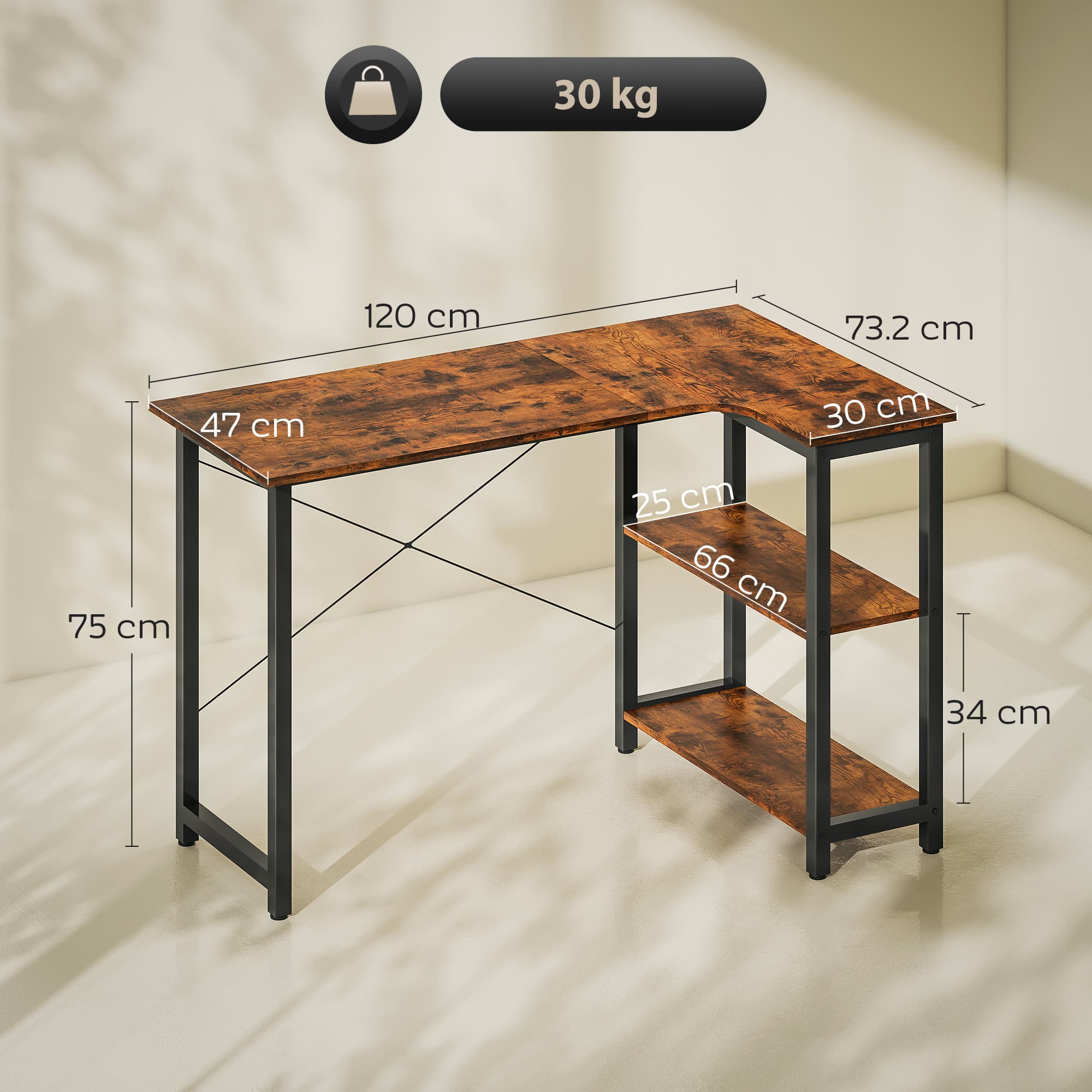A Corner Desk with Side Shelves for the Home Office - image 5