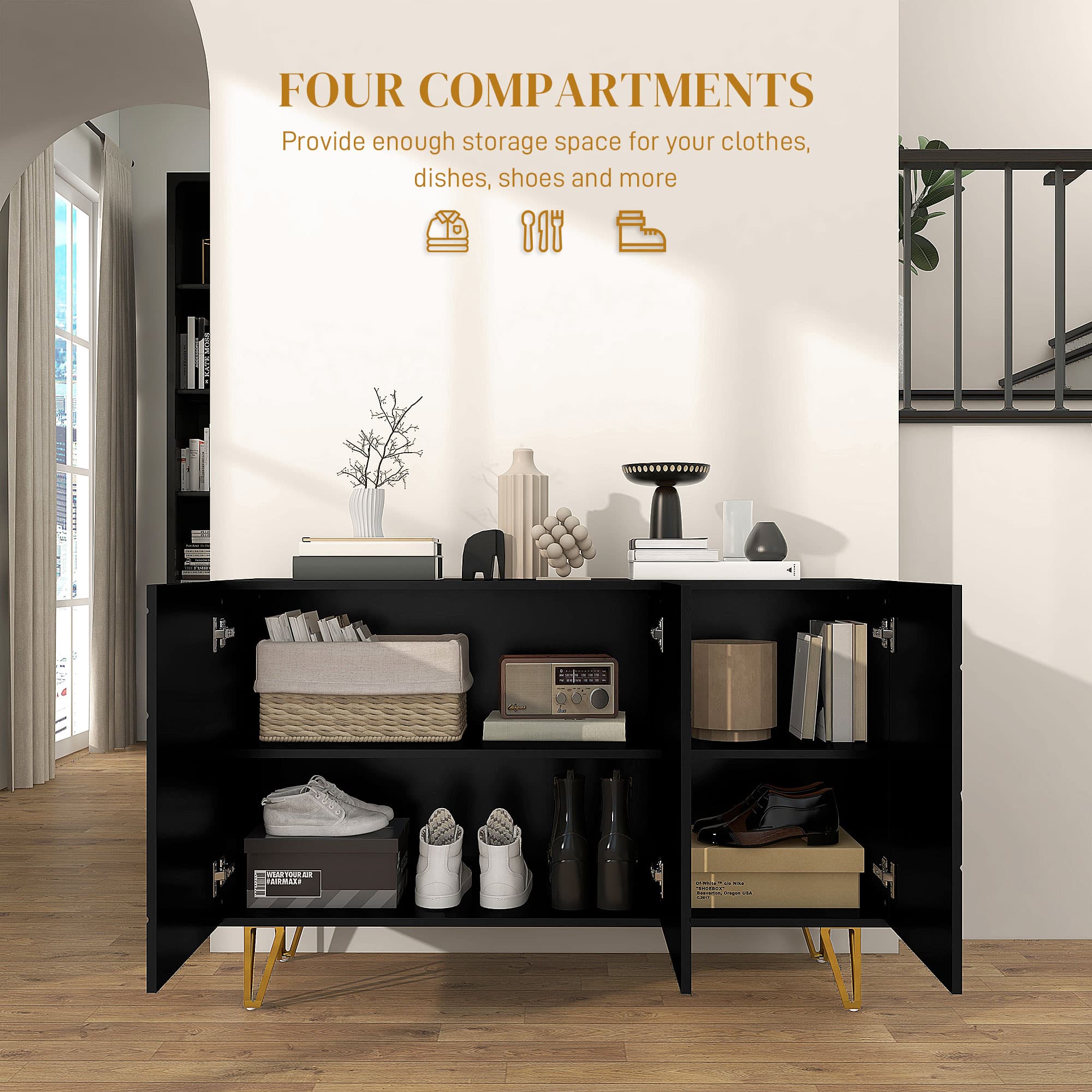Transform Your Living Room With This Luxe Black Sideboard - image 3