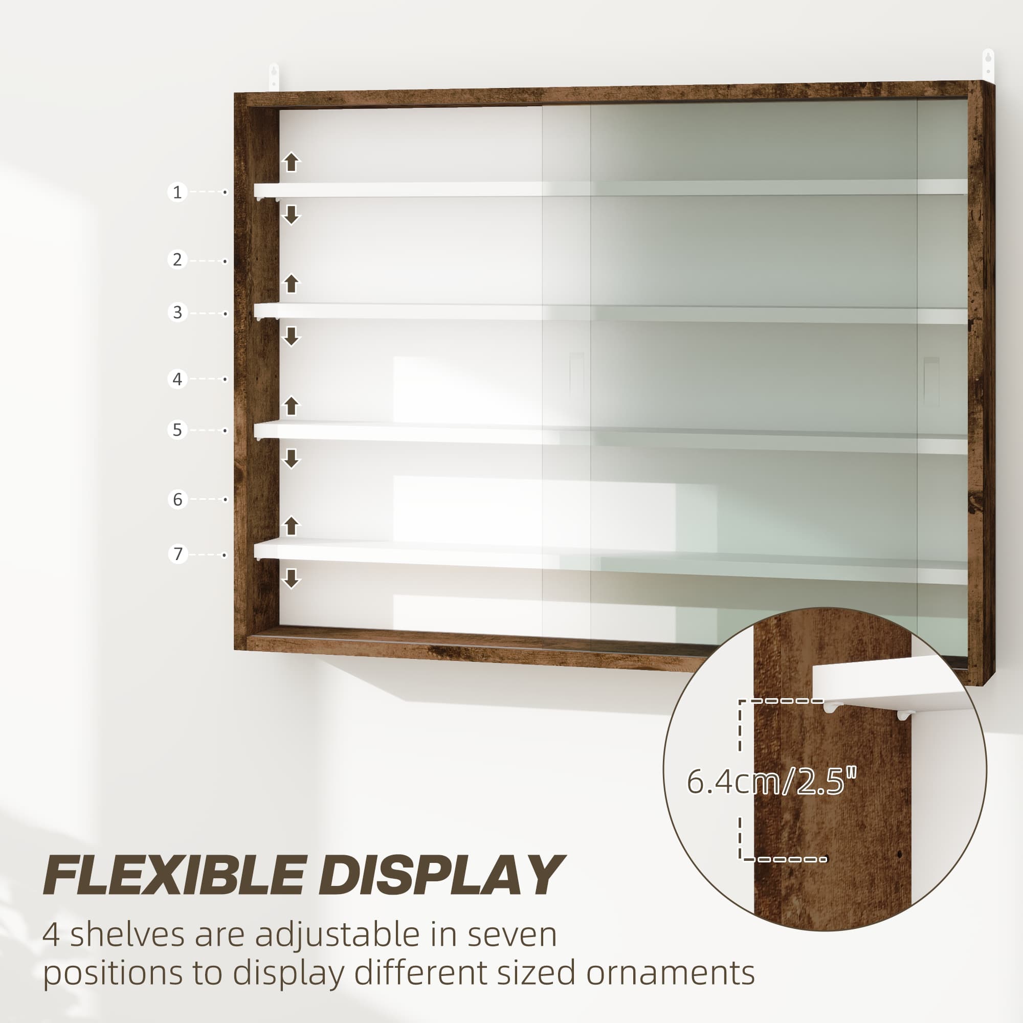 Transform Your Space with this Rustic Wall Display Cabinet - image 5