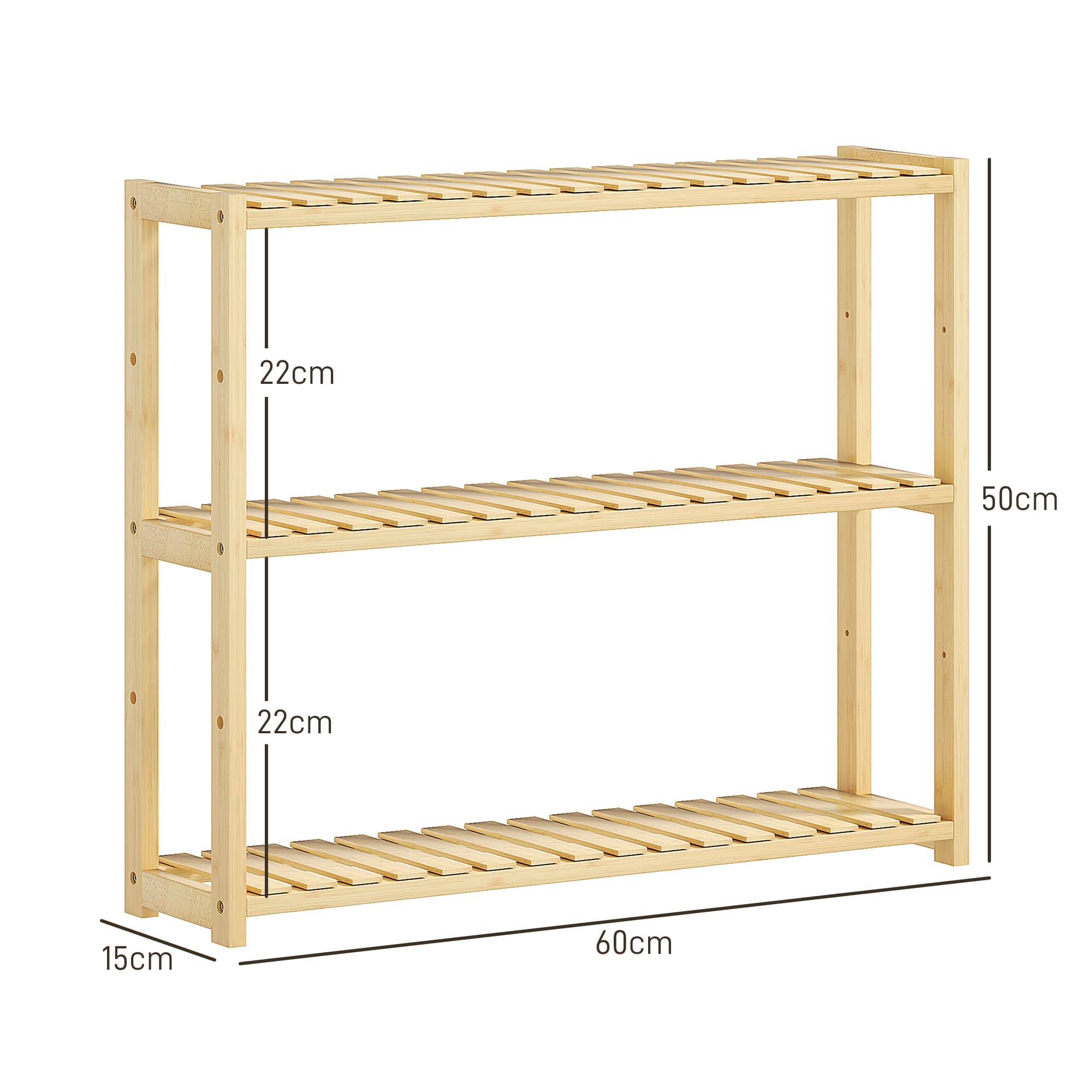 Transform Your Space with this 3-Tier Bamboo Bathroom Rack - image 3