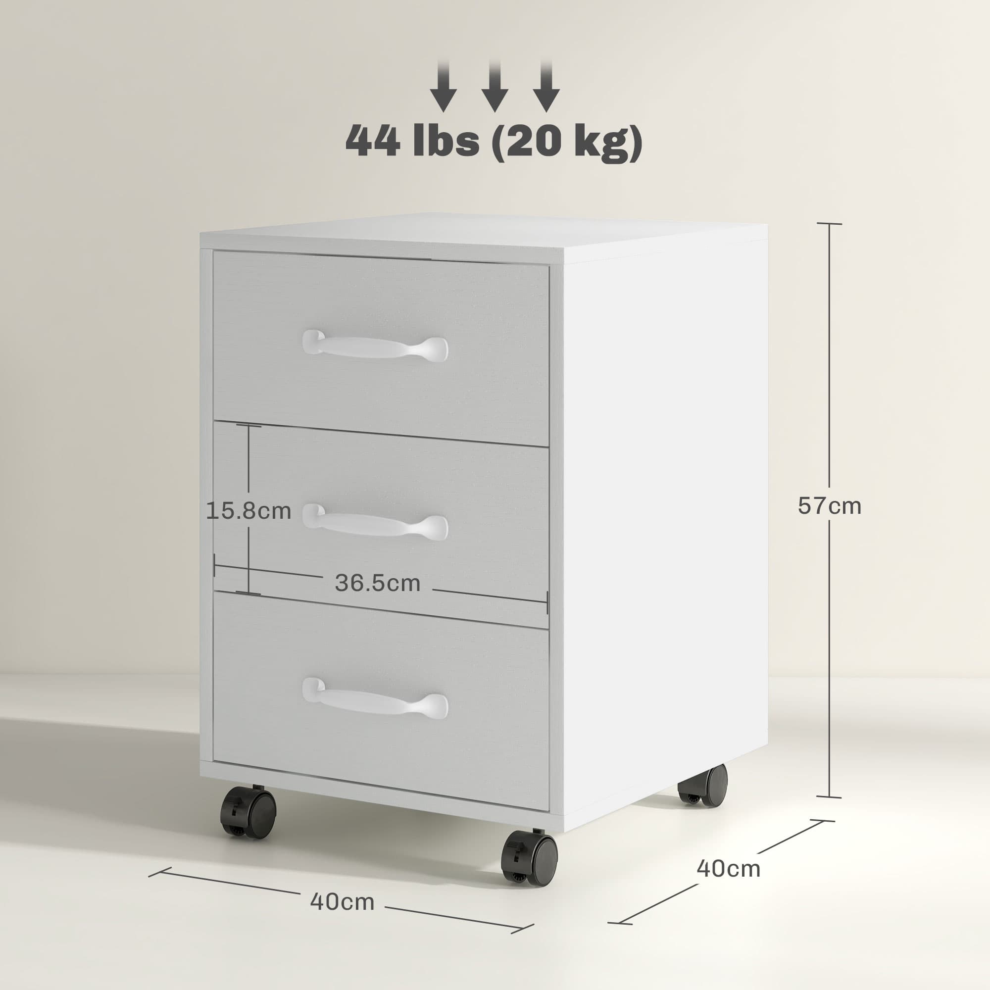 Transform Your Workspace with this Mobile 3-Drawer Cabinet - image 1