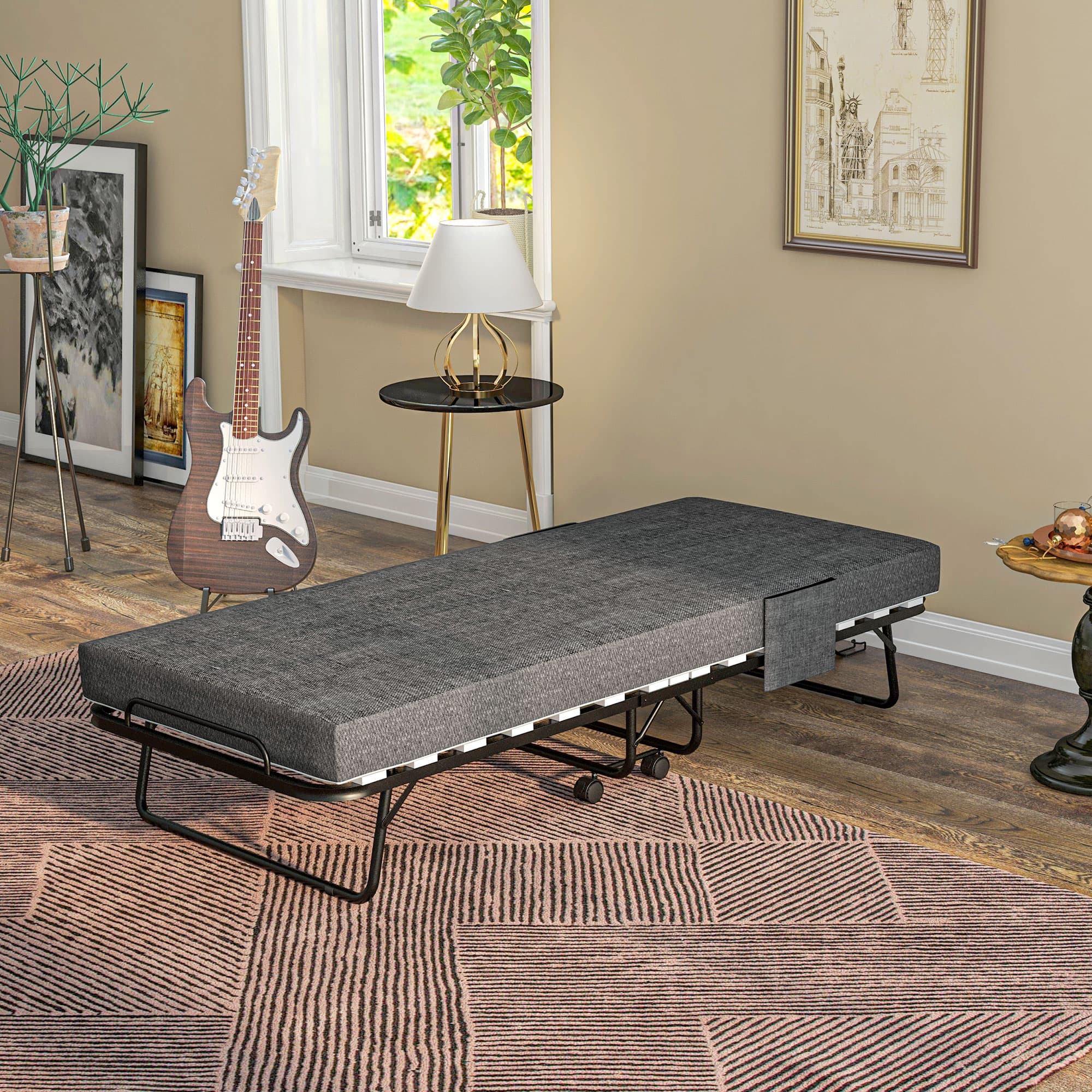 Effortless Single Folding Guest Bed with 10cm Mattress - image 2
