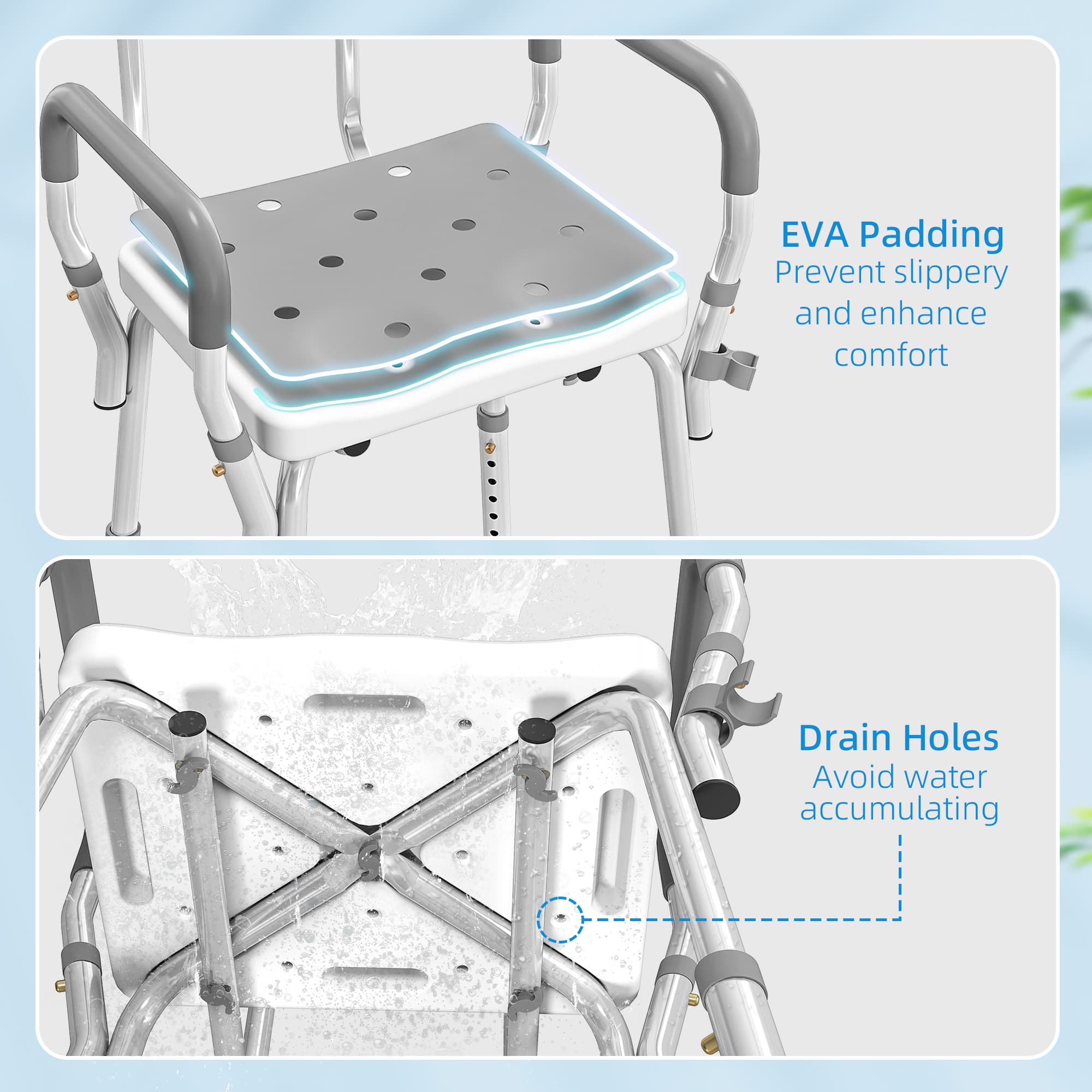 Discover Comfort with Our Adjustable Padded Shower Chair - image 2