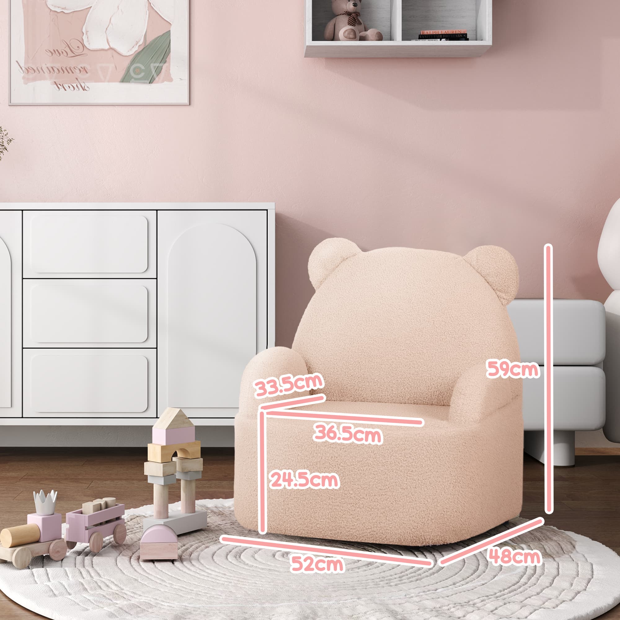Transform Playtime with this Cosy Pink Bear Armchair - image 4