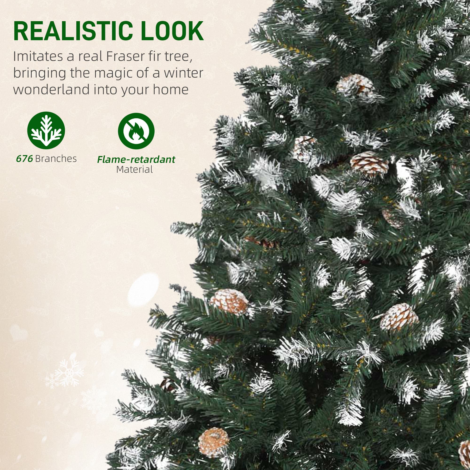 Transform Your Home with this 5ft Snowy Pine Christmas Tree - image 2